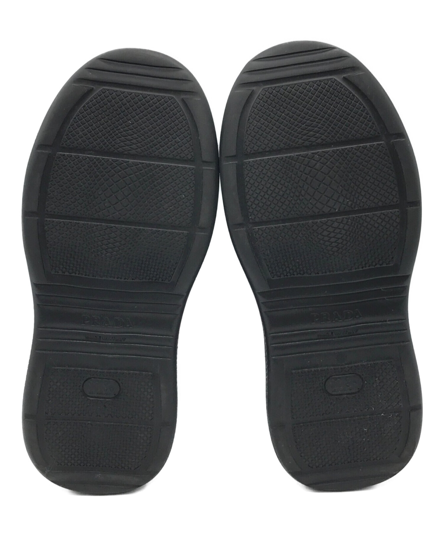 中古・古着通販】PRADA (プラダ) ラバー ブーティー レインブーツ 