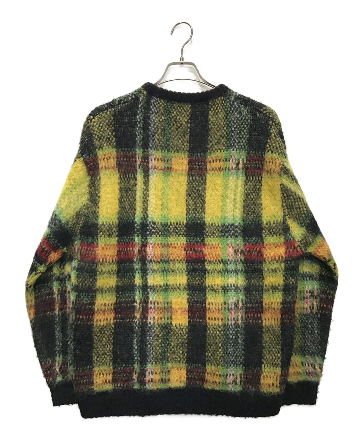Supreme brushed plaid sweater - ニット/セーター