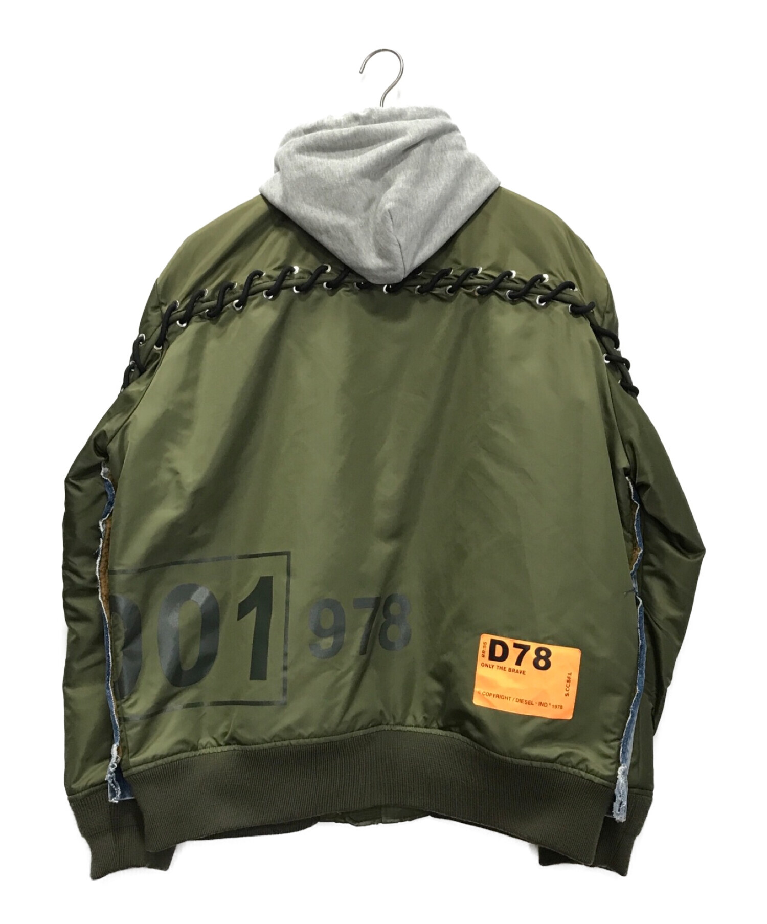 中古・古着通販】DIESEL (ディーゼル) フードボンバージャケット  
