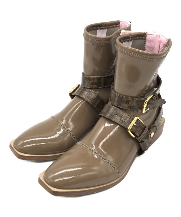 中古・古着通販】FENDI (フェンディ) ベルト付きエナメルショート 