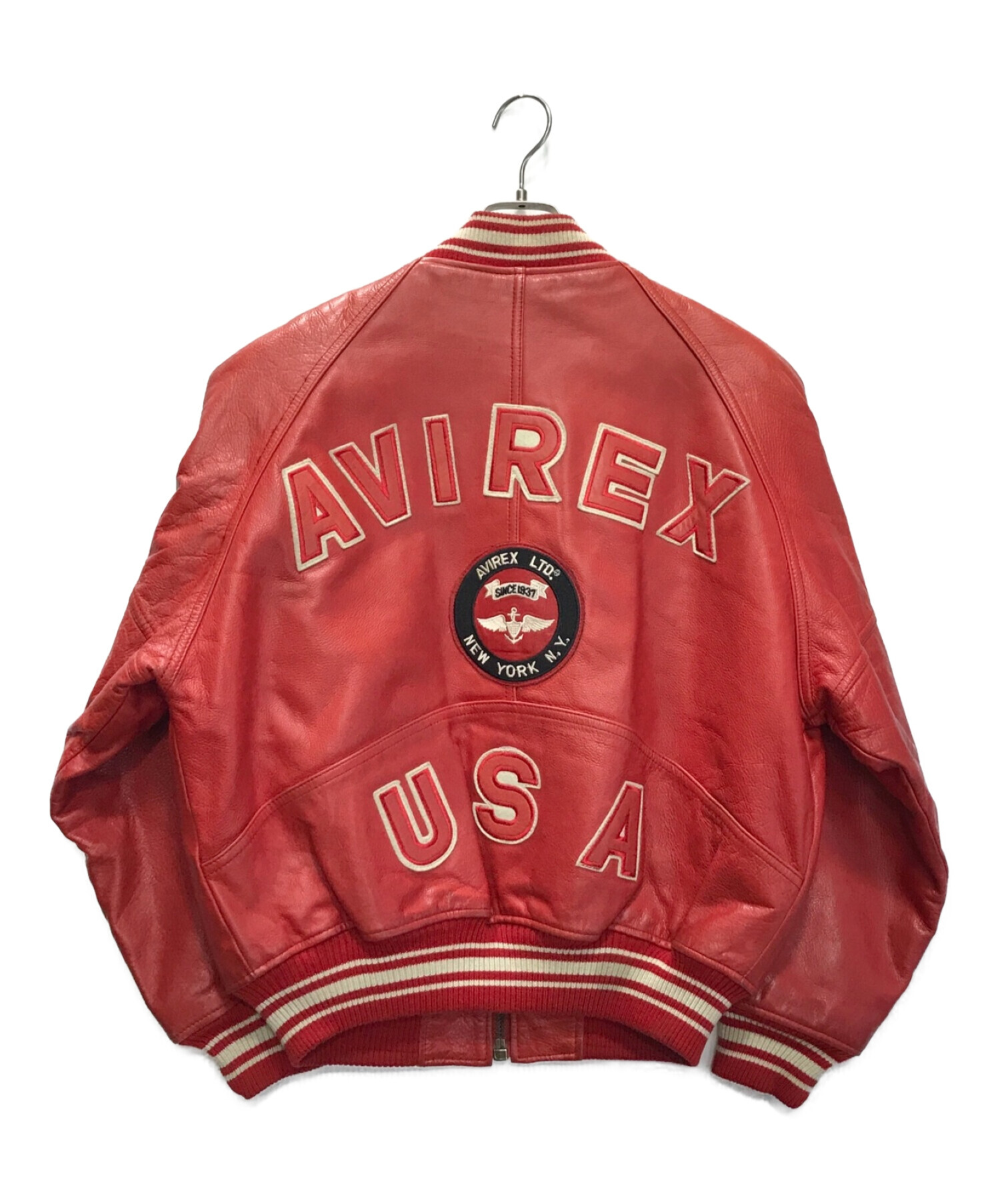 中古・古着通販】AVIREX (アヴィレックス) レザースタジャン 