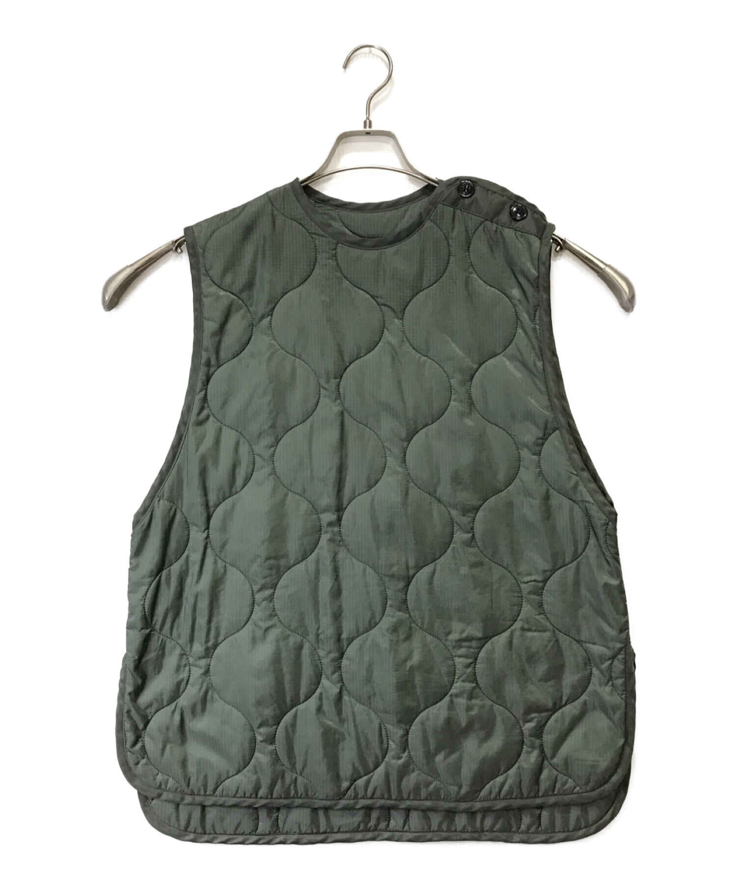 中古・古着通販】HYKE (ハイク) QUILTED VEST カーキ サイズ:M 