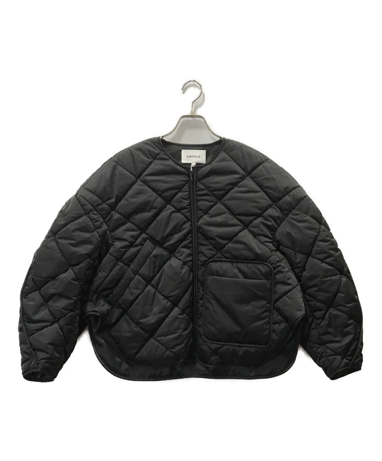 ENFOLD エンフォルド SATIN QUILTED JACKET
