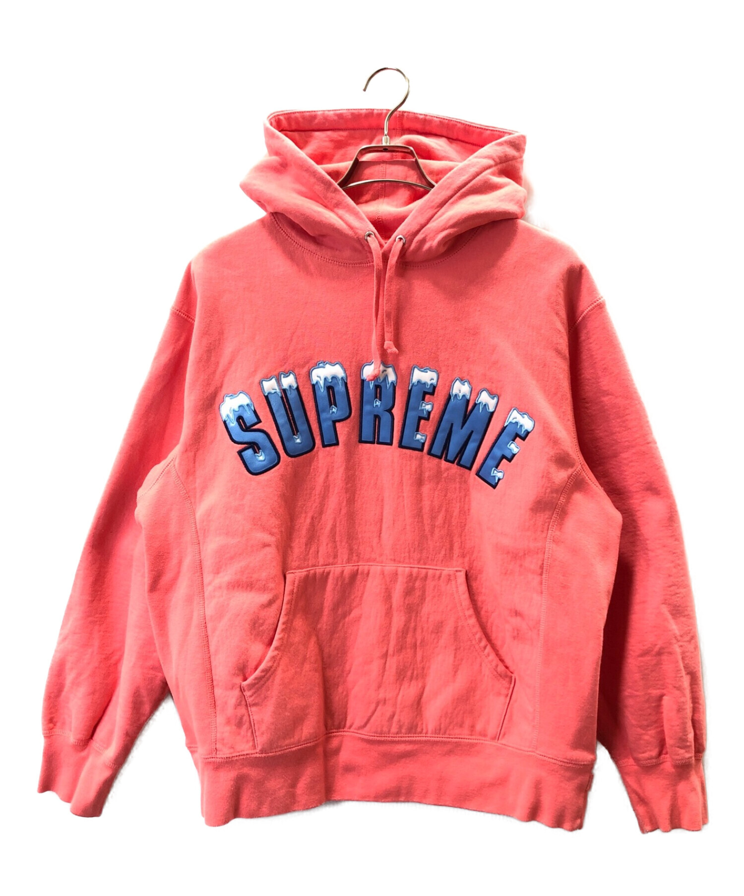 【S】Supreme Icy Arc Hooded Sweatshirt ピンク