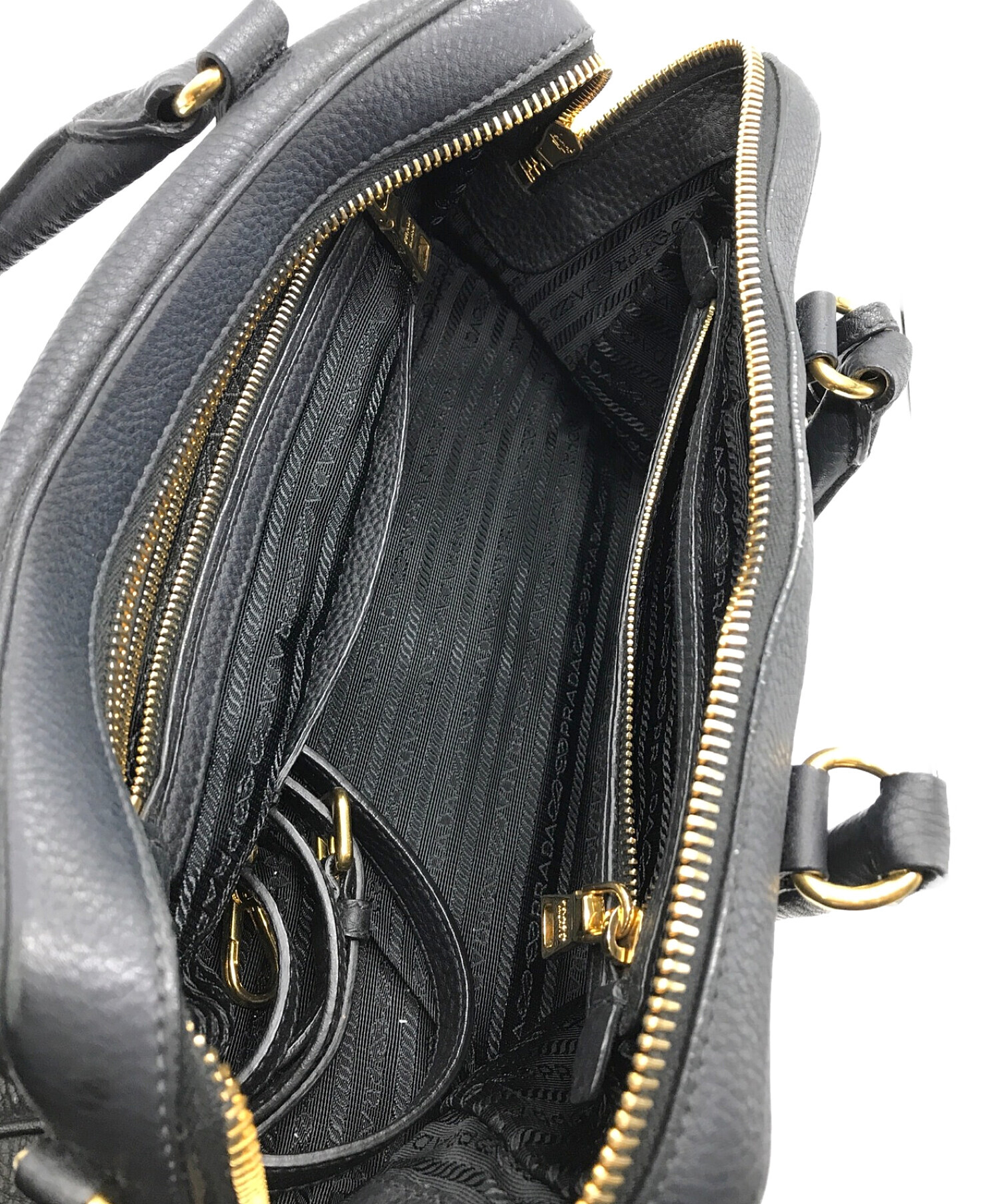 美品】PRADA プラダ ボストンバッグ ショルダー 2way 中古・古着通販 