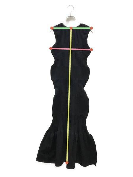 中古・古着通販】CFCL (シーエフシーエル) FLUTED DRESS ブラック 