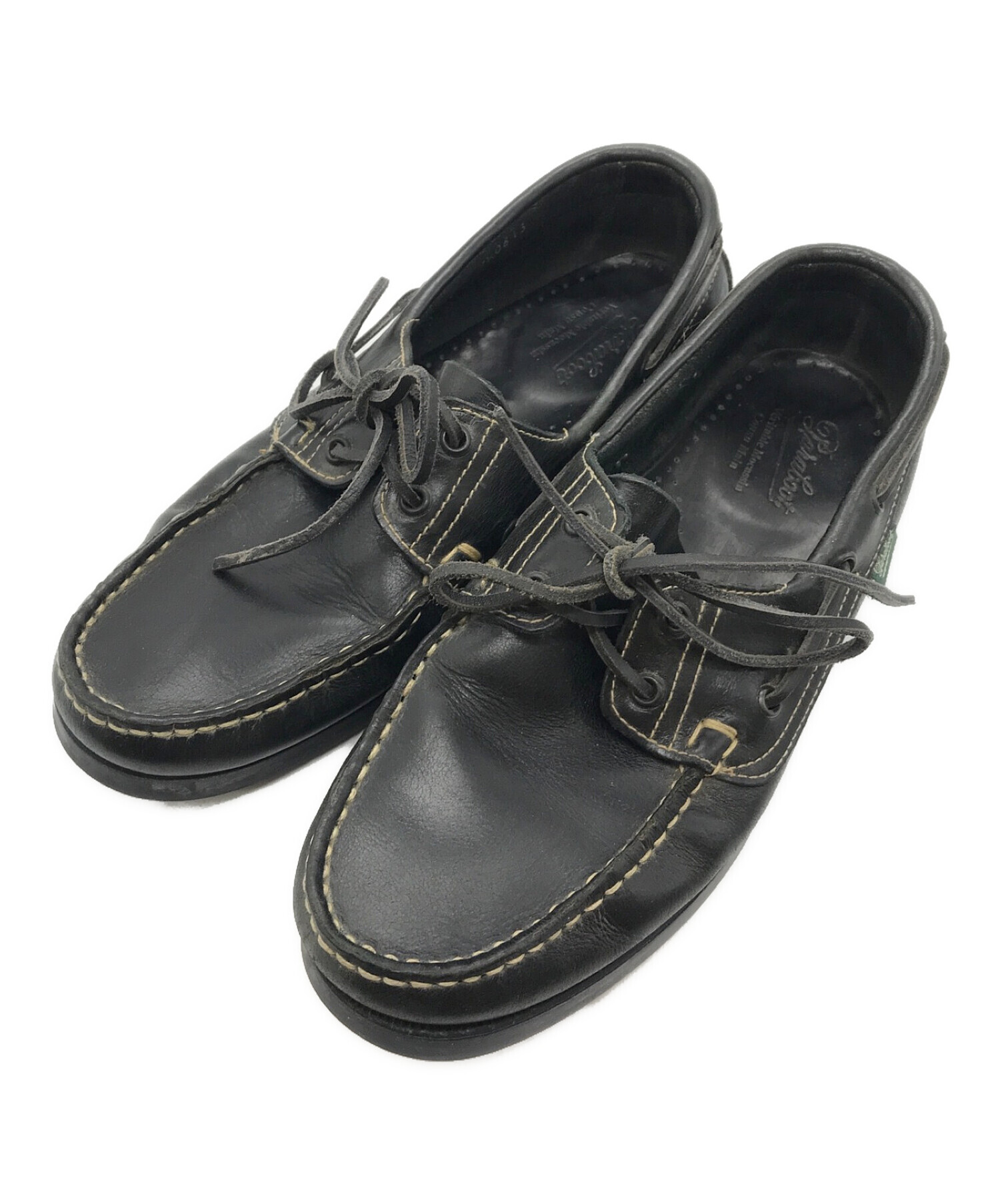 中古・古着通販】PARABOOT (パラブーツ) デッキシューズ ブラック 