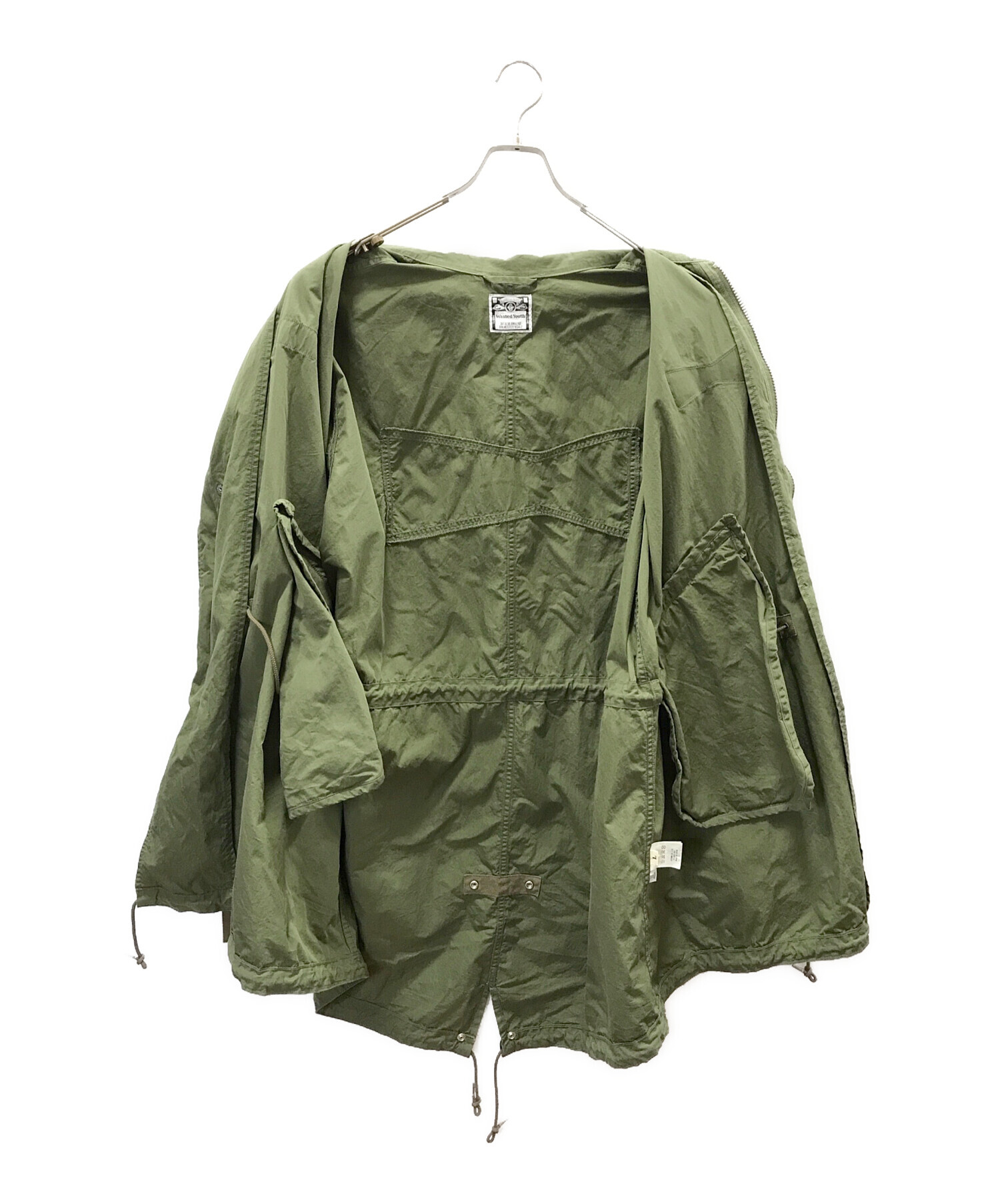 ジャケット・アウター wasted youth MILITARY COAT OLIVEDRAB / S wasted youth MILITARY COAT - OLIVEDRAB wasted youth MILITARY COAT