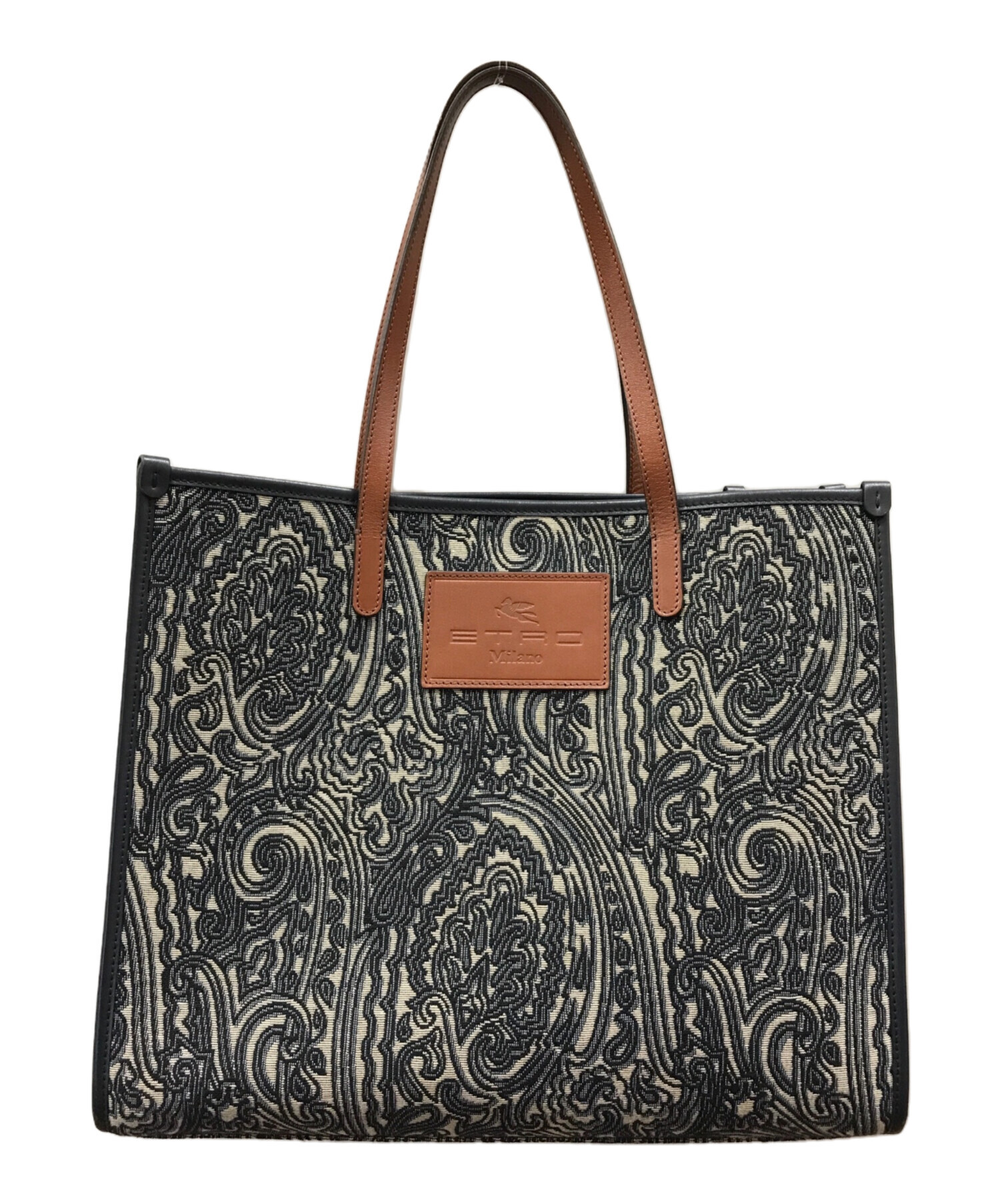 中古・古着通販】ETRO (エトロ) トートバッグ ネイビー サイズ:下記  