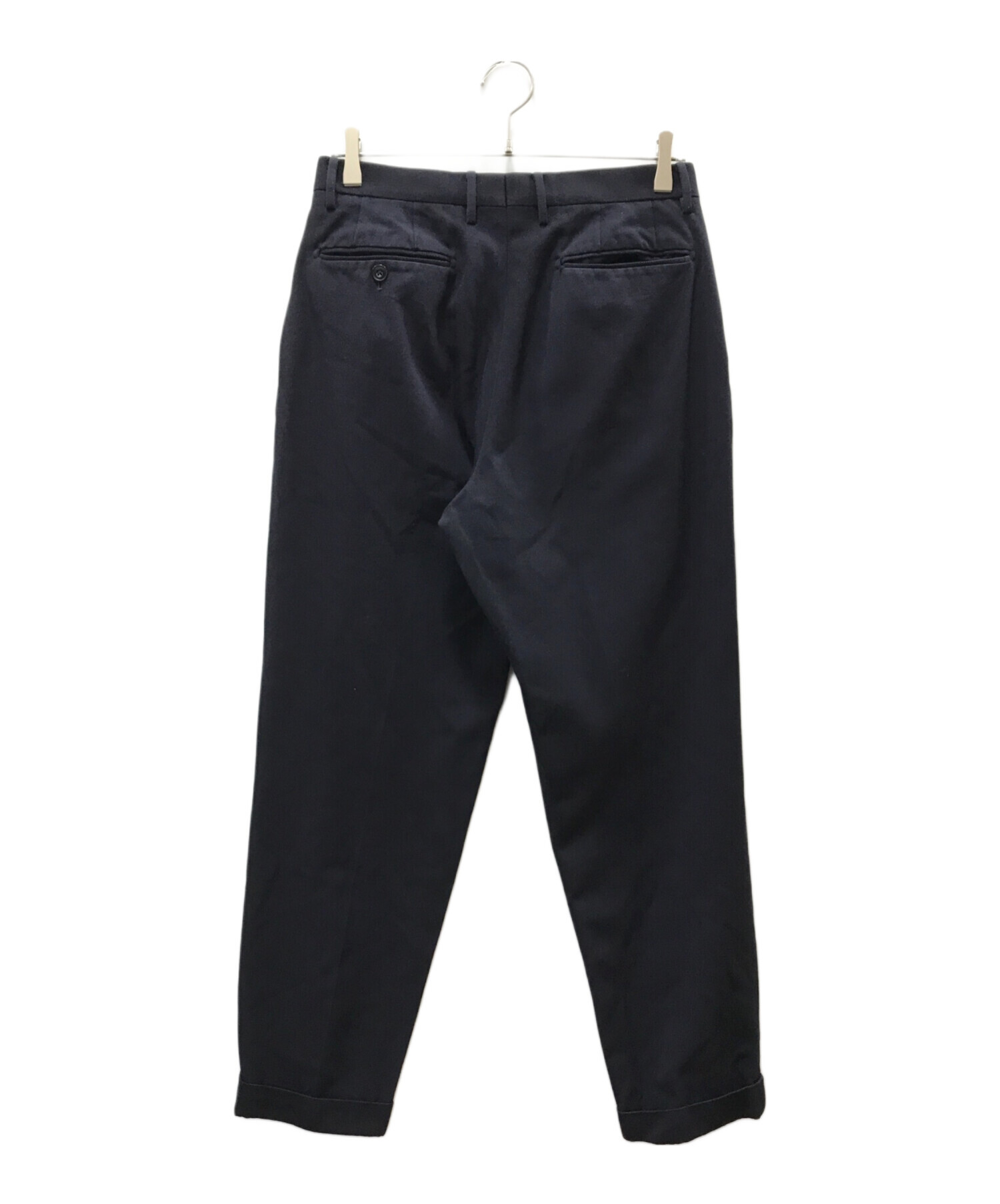 中古・古着通販】COMOLI (コモリ) ウールナイロン2タックパンツ 