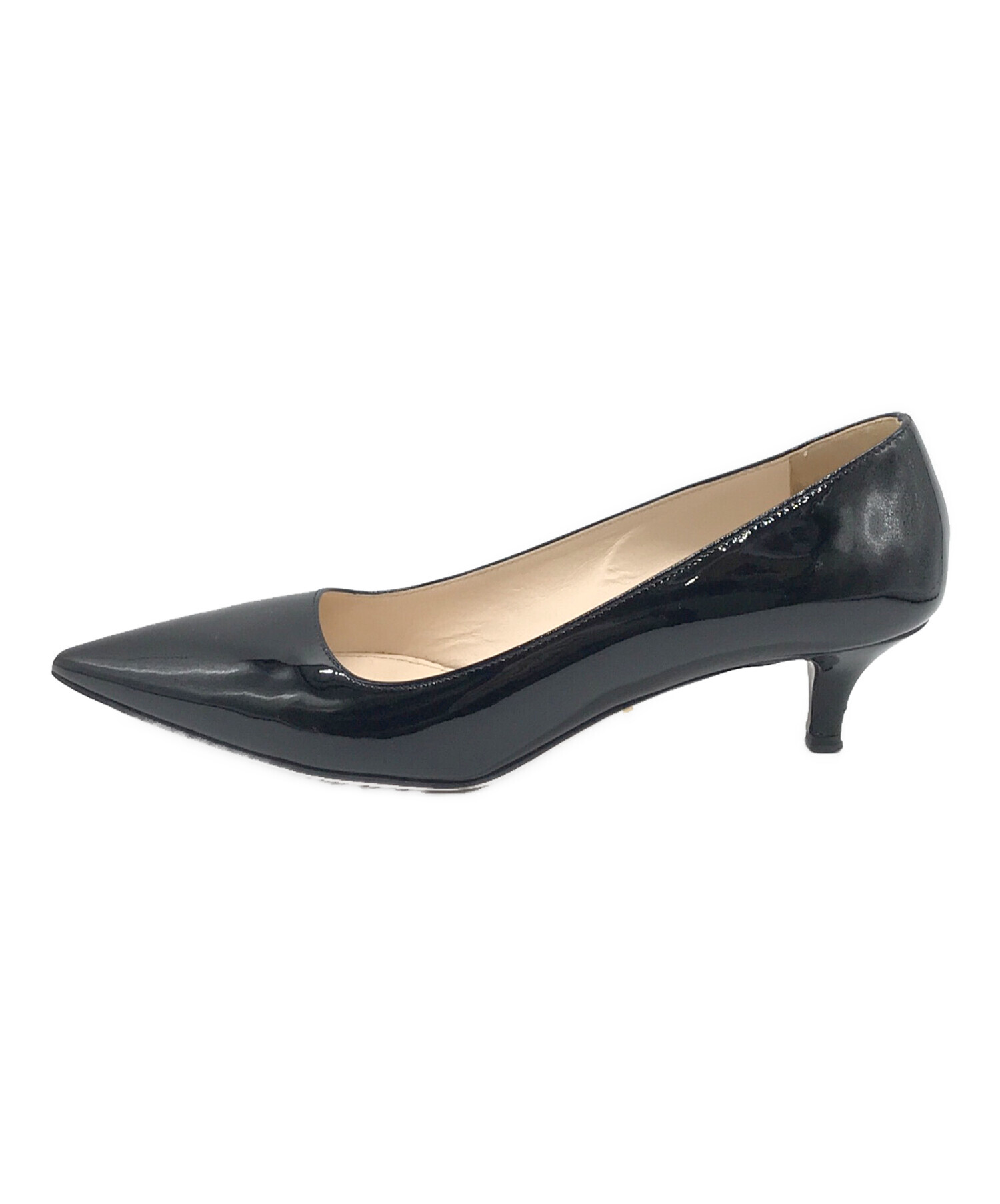 中古・古着通販】PRADA (プラダ) エナメルパンプス ブラック 