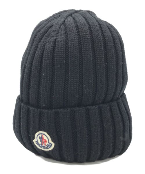 中古・古着通販】MONCLER (モンクレール) ニットキャップ ブラック 