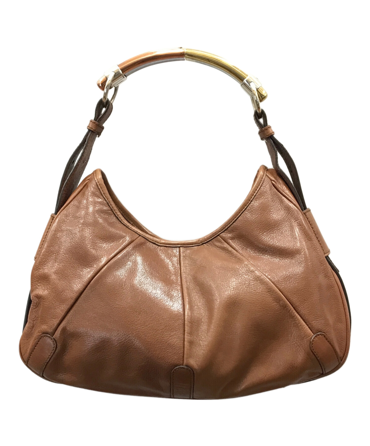 中古・古着通販】Yves Saint Laurent (イヴサンローラン) レザーメタル 