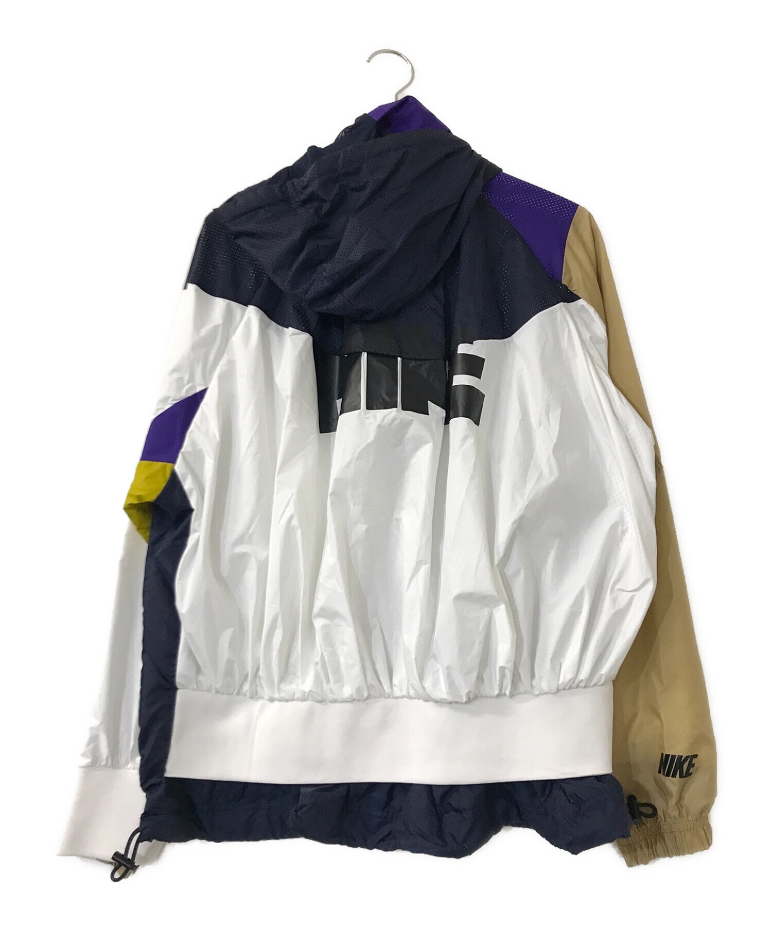 NIKE×sacai (ナイキ×サカイ) Hooded Anorak jacket パープル×ネイビー サイズ:XS