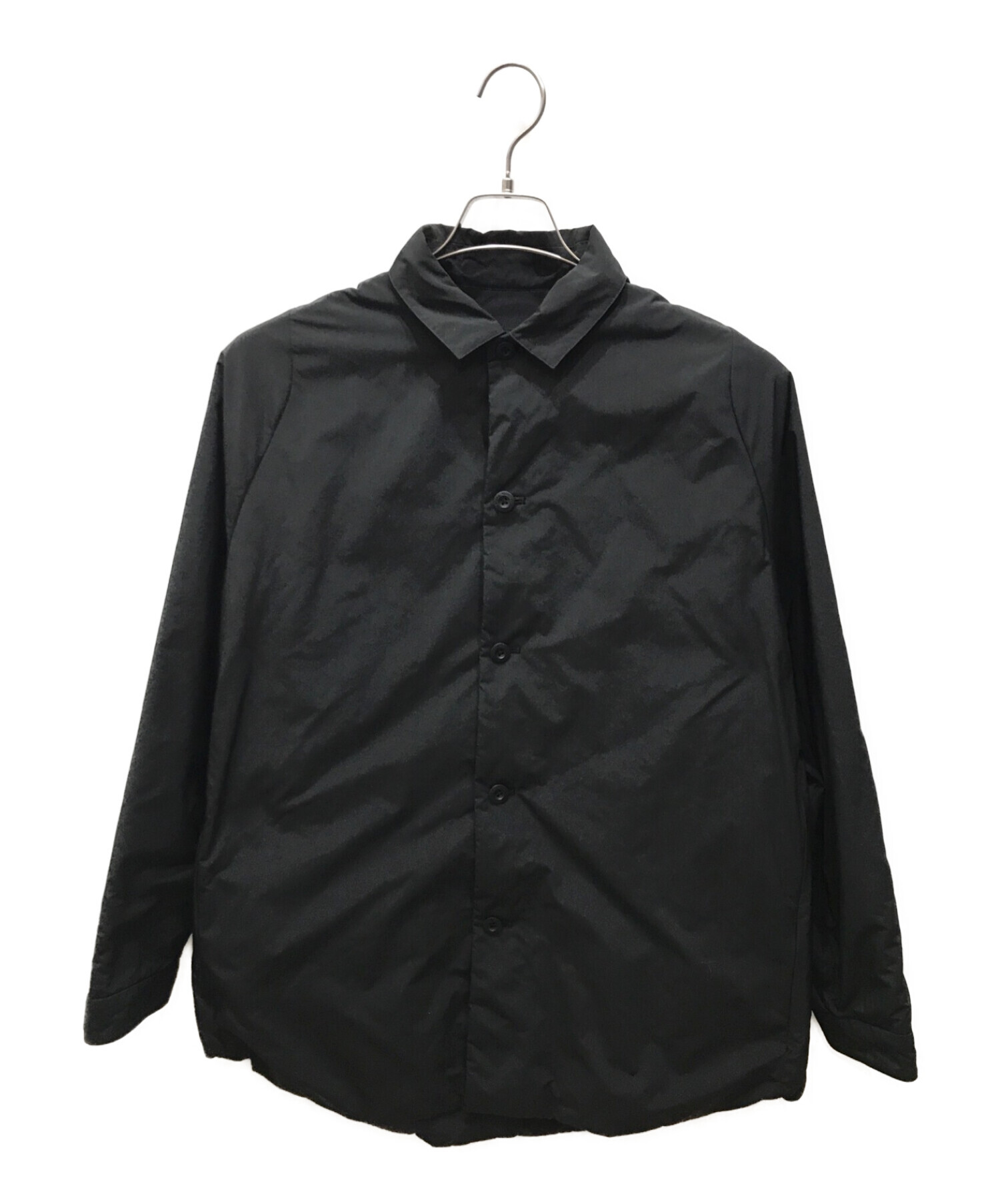 TEATORA テアトラ 日本製 CARTRIDGE SHIRT PLUS DP カートリッジシャツ tt-SHT-PLUS-DP 3 BLACK 中綿入りシャツジャケット DUAL POINT トップス【TEATORA】