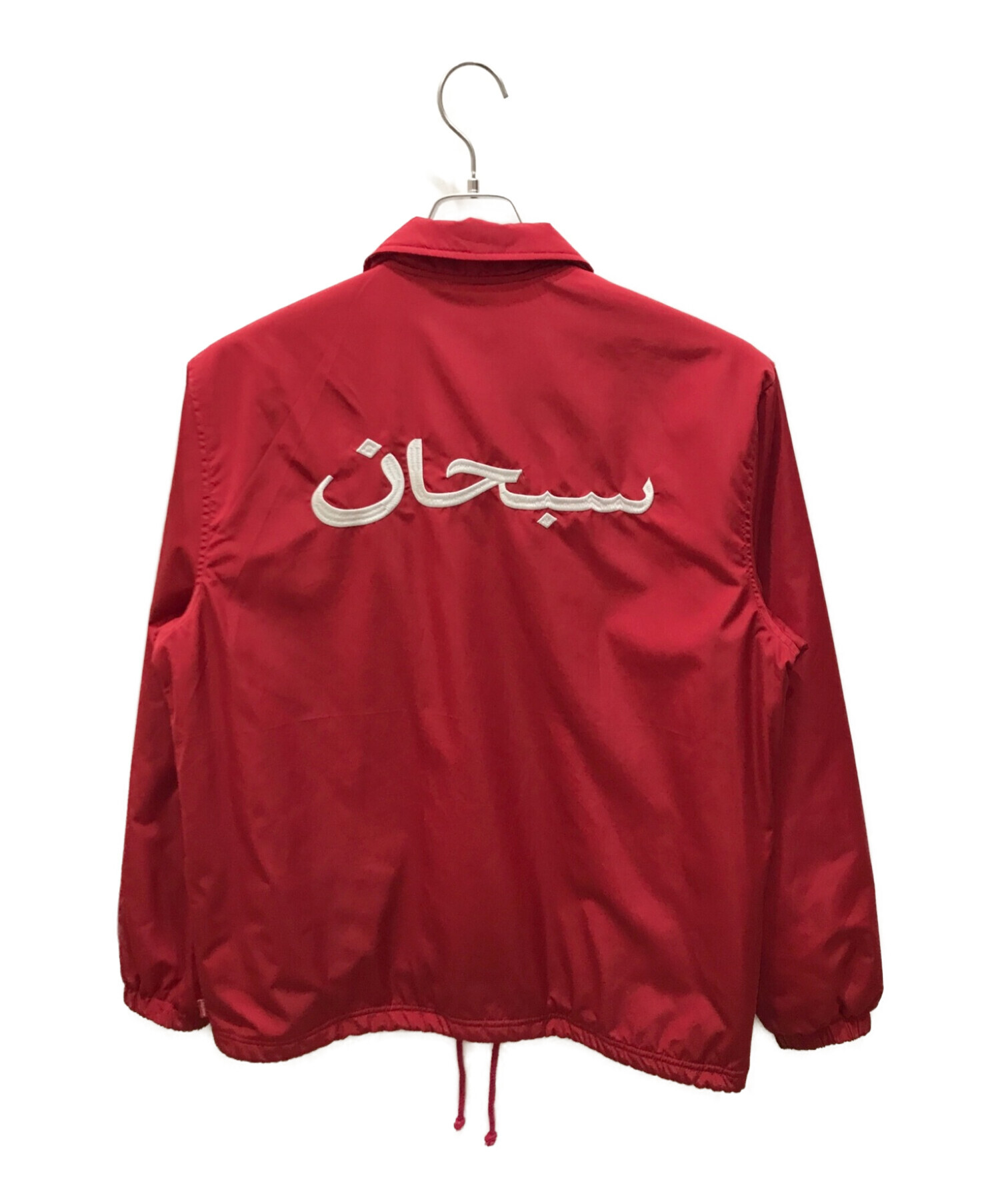 Supreme (シュプリーム) Arabic Logo Coaches Jacket/ アラビックロゴコーチジャケット レッド サイズ:M