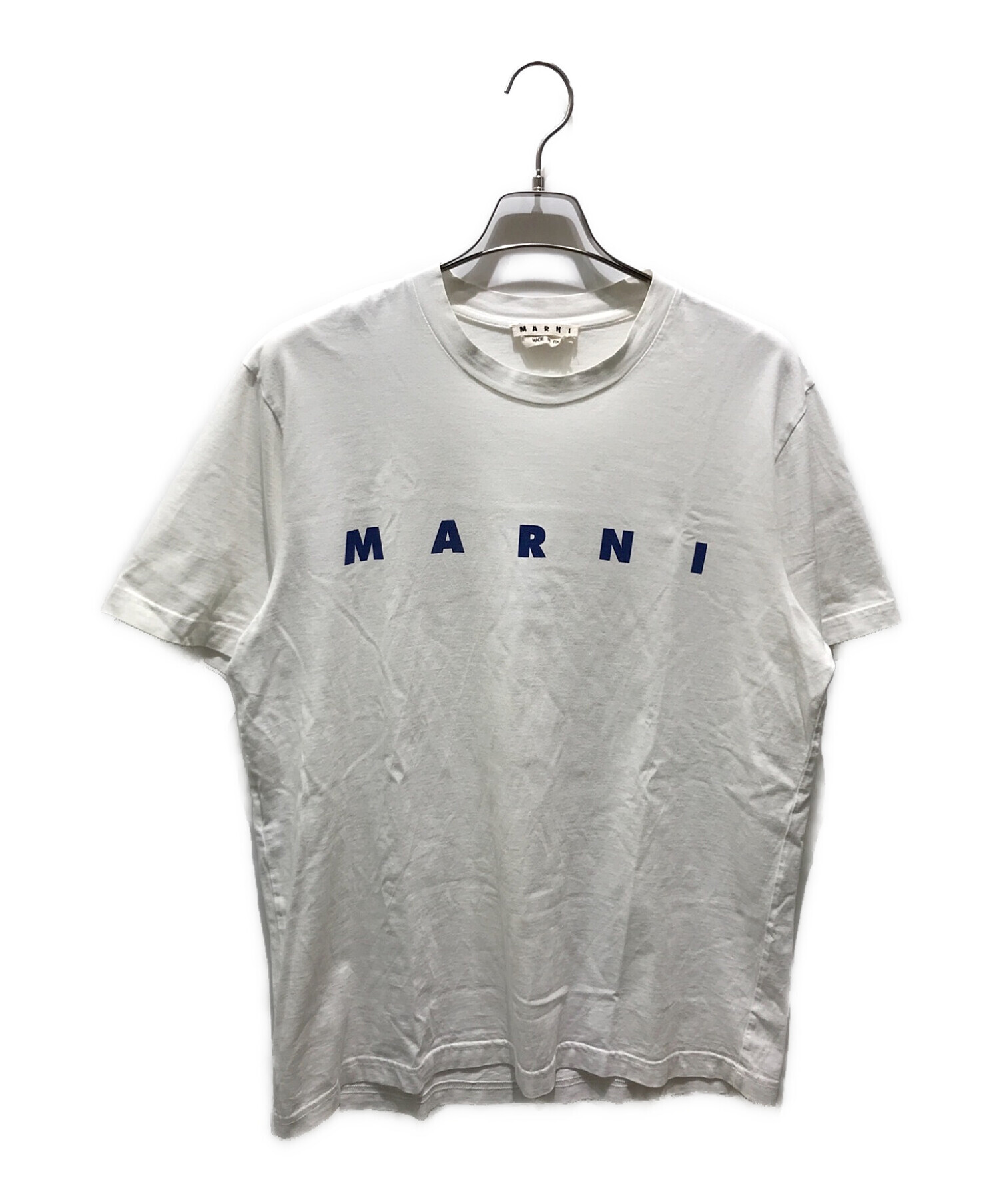 MARNI (マルニ) ロゴプリントTシャツ　HUMU0143P0 ホワイト サイズ:46