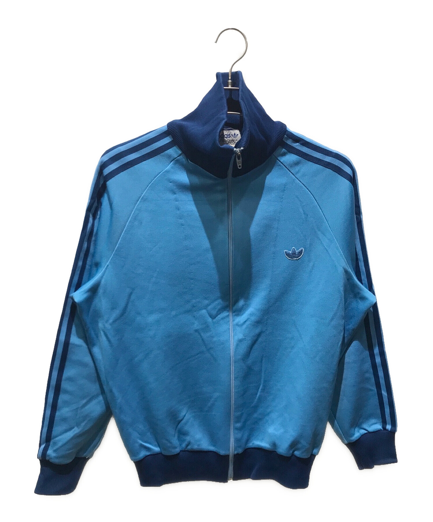 adidas トラックジャケット　80s 水色　ブルー　デサント
