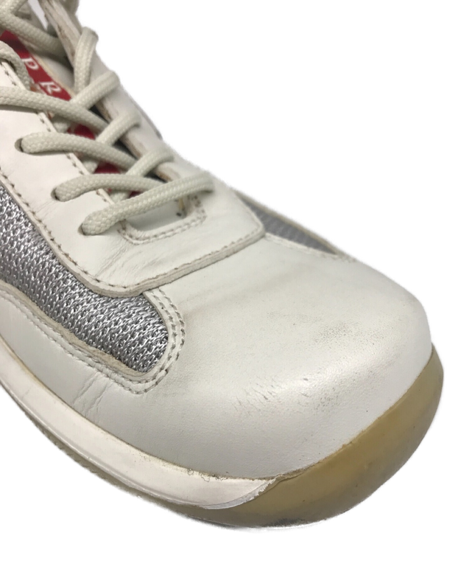 中古・古着通販】PRADA (プラダ) スニーカー 3E 3983 ホワイト サイズ 