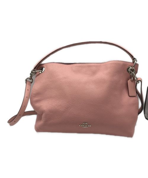 COACHクラークソン せんし ホーボー2WAY ピンク 24947ショルダーバッグ