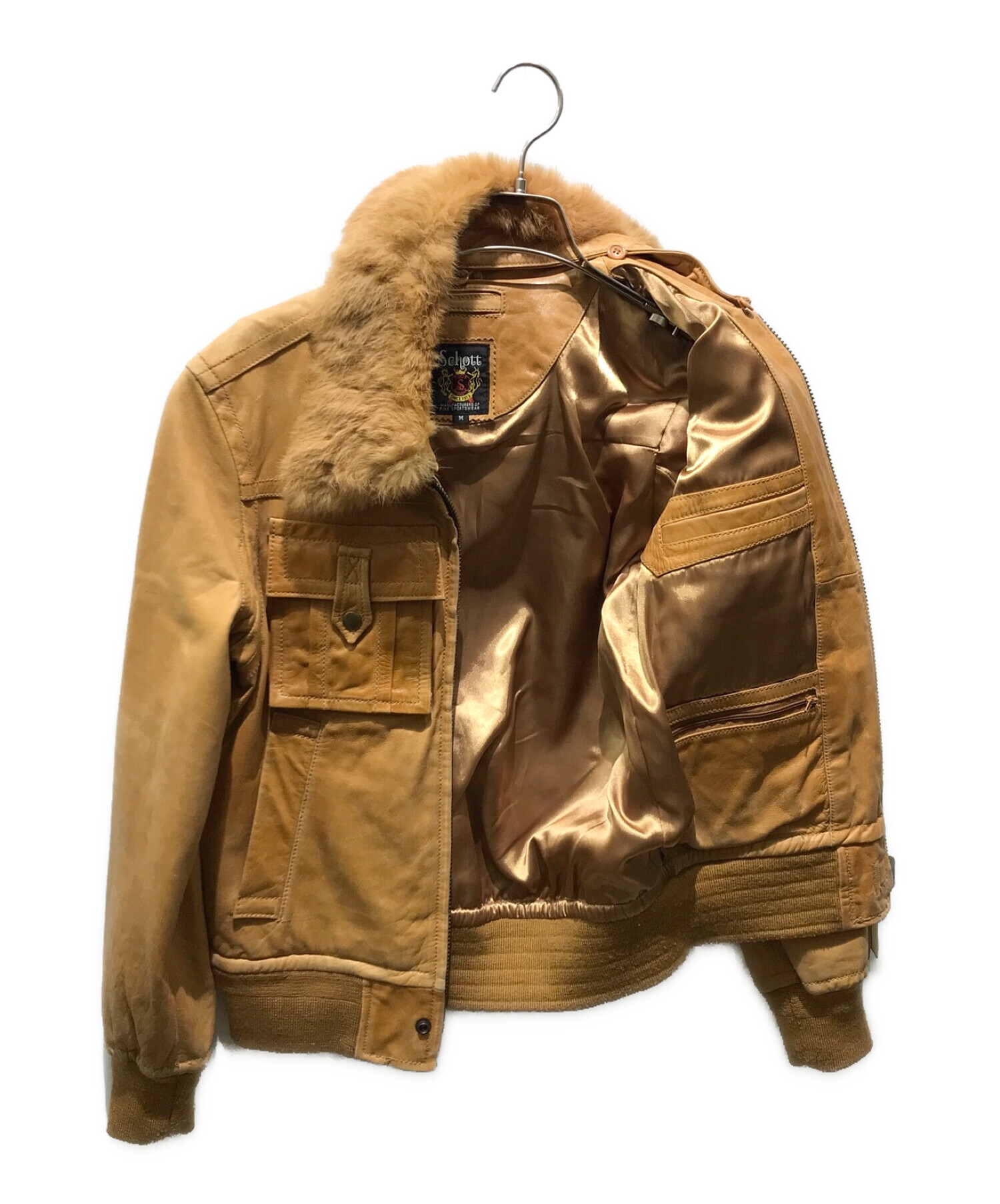 Schott (ショット) レザージャケット ブラウン サイズ:M 貴重品 Schott 