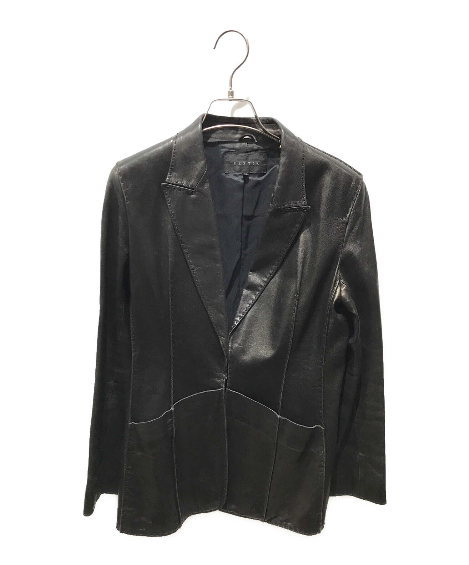 中古・古着通販】RESTIR (リステア) レザージャケット ブラック サイズ 