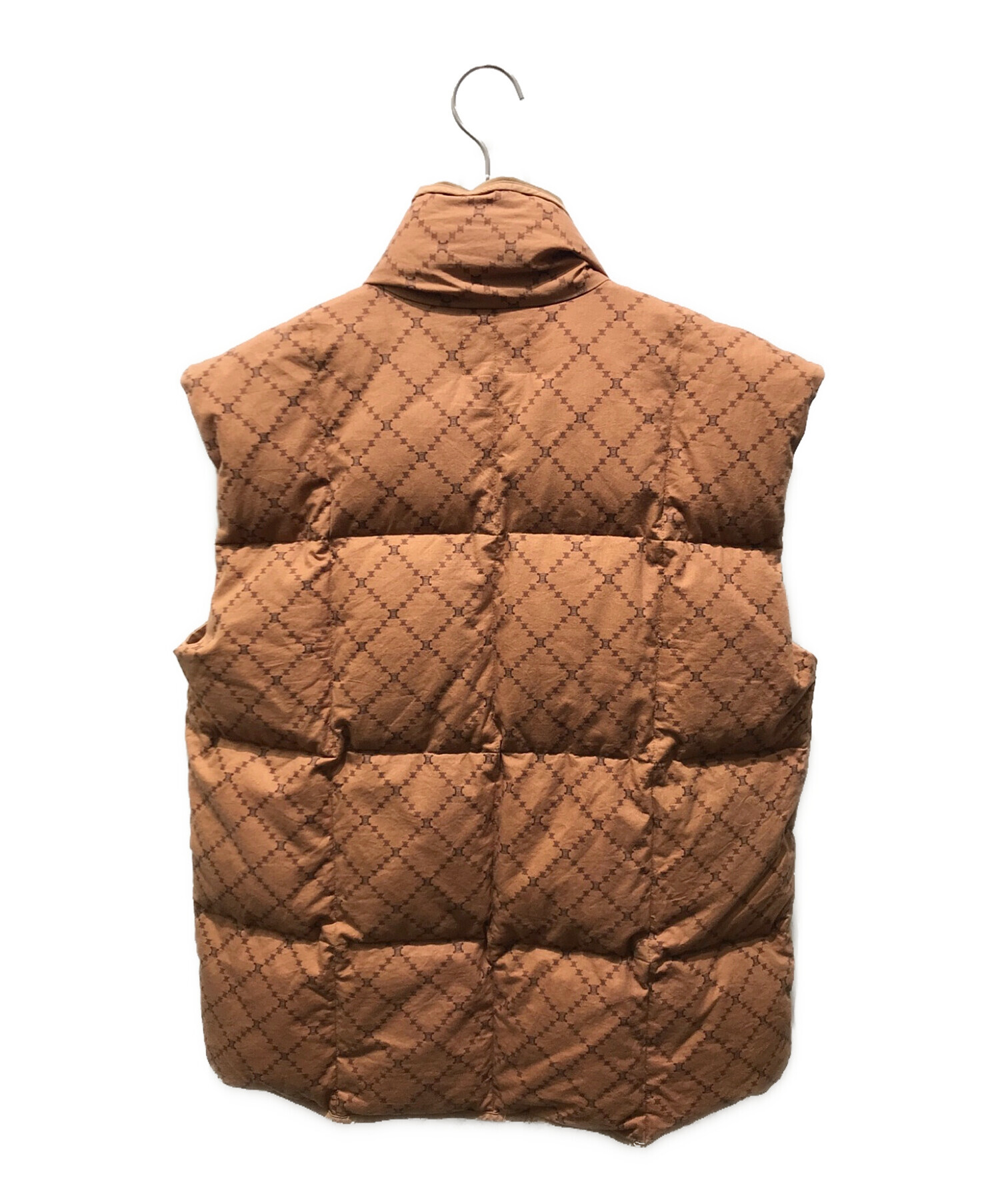 CÉLINE セリーヌ ブラウン ダウンベスト 日本製 CÉLINE セリーヌ ブラウン ダウンベスト 日本製 サイ CELINE