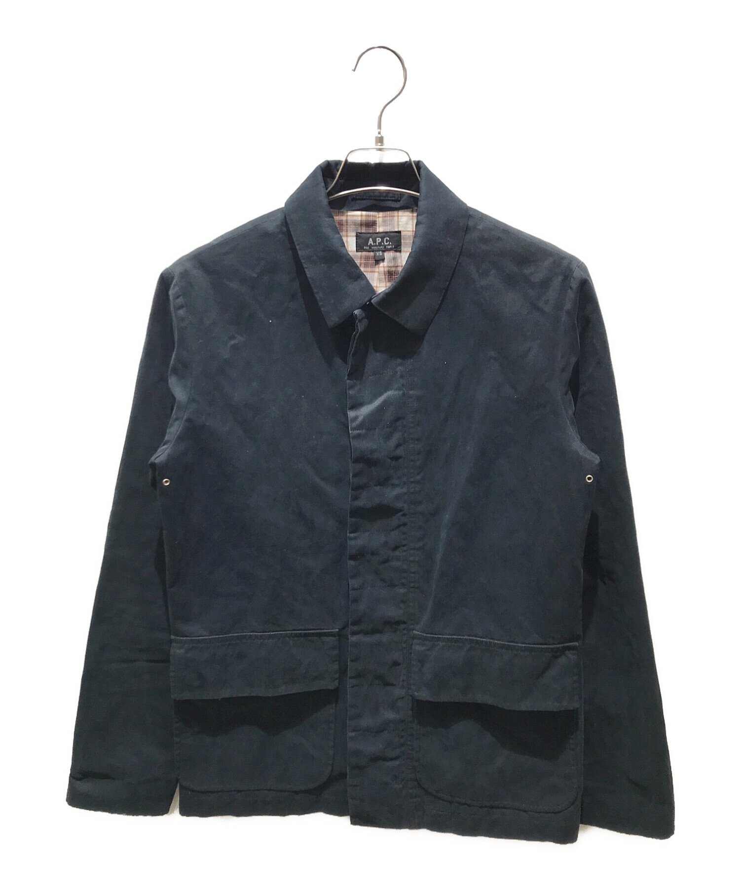 中古・古着通販】A.P.C. (アーペーセー) ワークジャケット ネイビー 