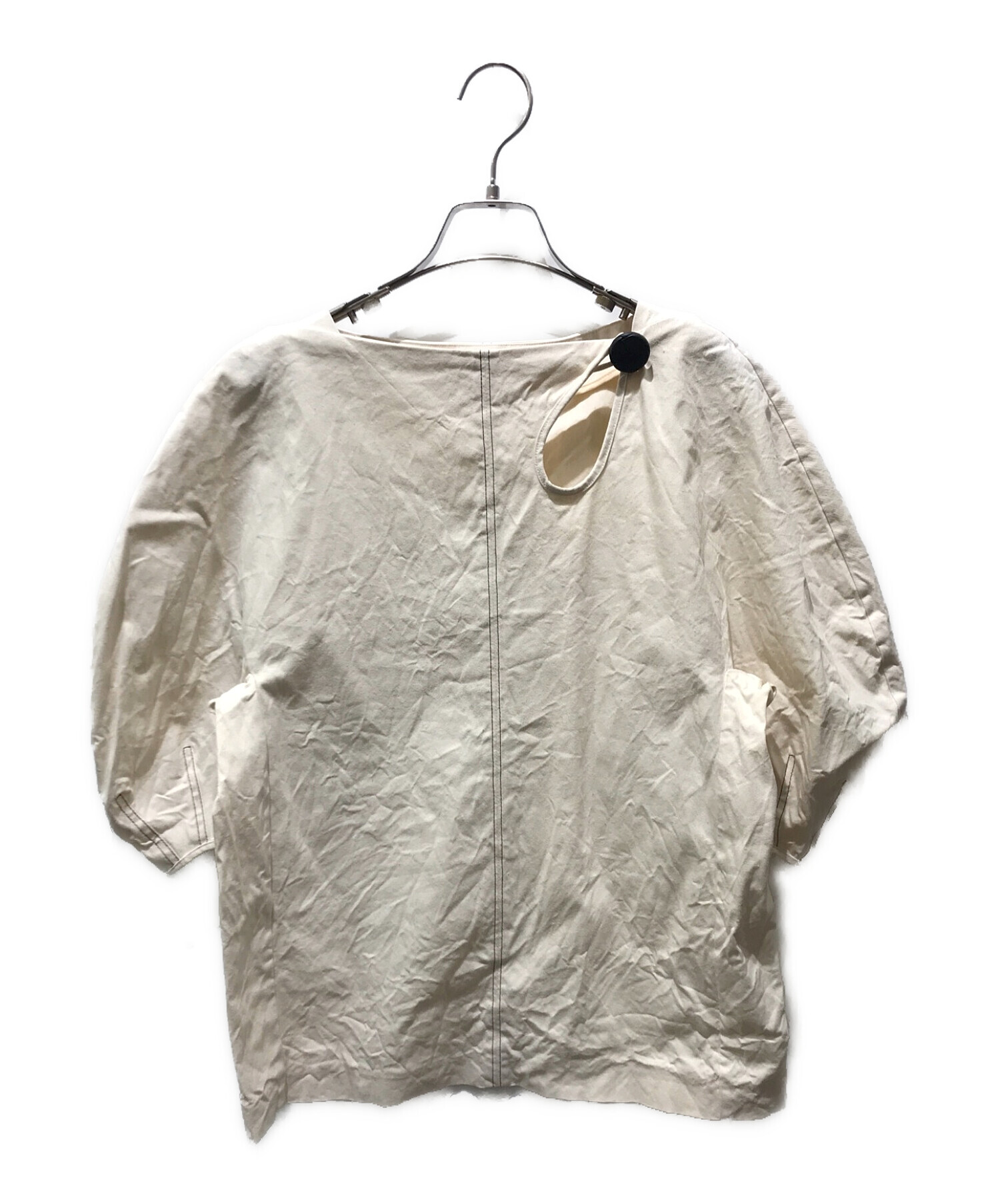 中古・古着通販】OHGA (オオガ) BOTANブラウス OHGA-1030-2 ベージュ 