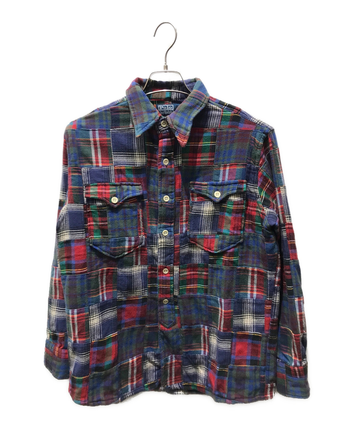 Polo Ralph Lauren チェック ネルシャツ パッチワーク