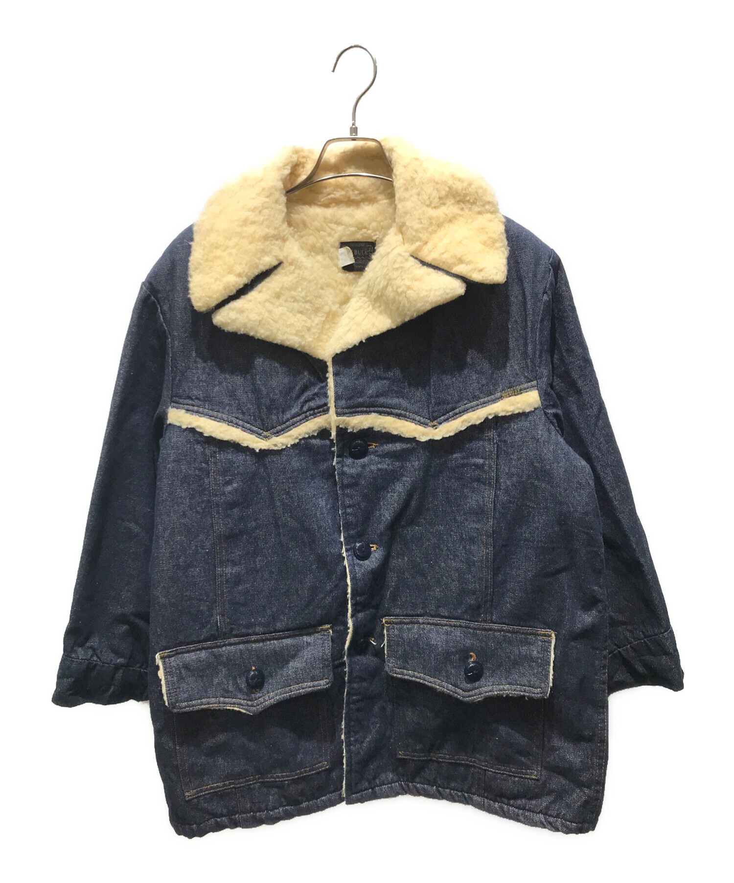 70s ROEBUCKS ヴィンテージ 裏ボア デニム カバーオール ジャケット