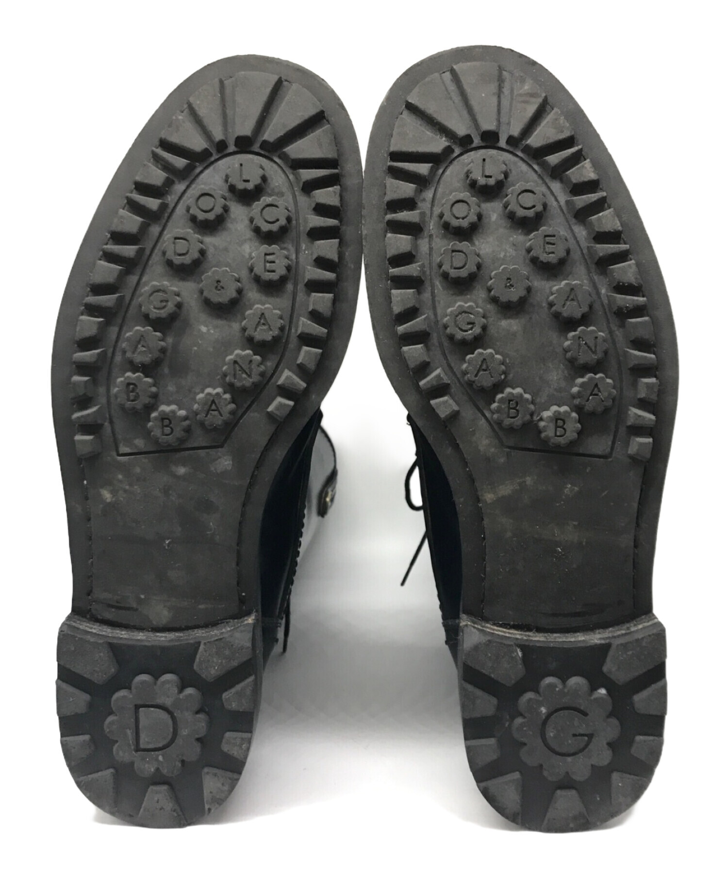 未使用】DOLCE&GABBANA レースアップブーティ 付属品付き さく 