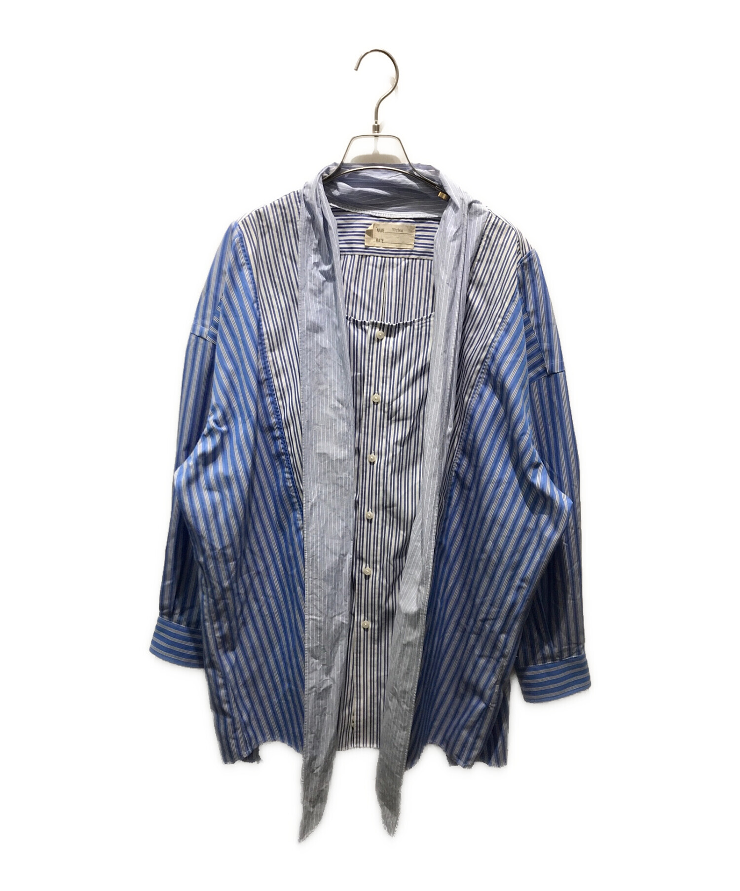 中古・古着通販】77circa (ナナナナサーカ) 再構築リメイクシャツ 