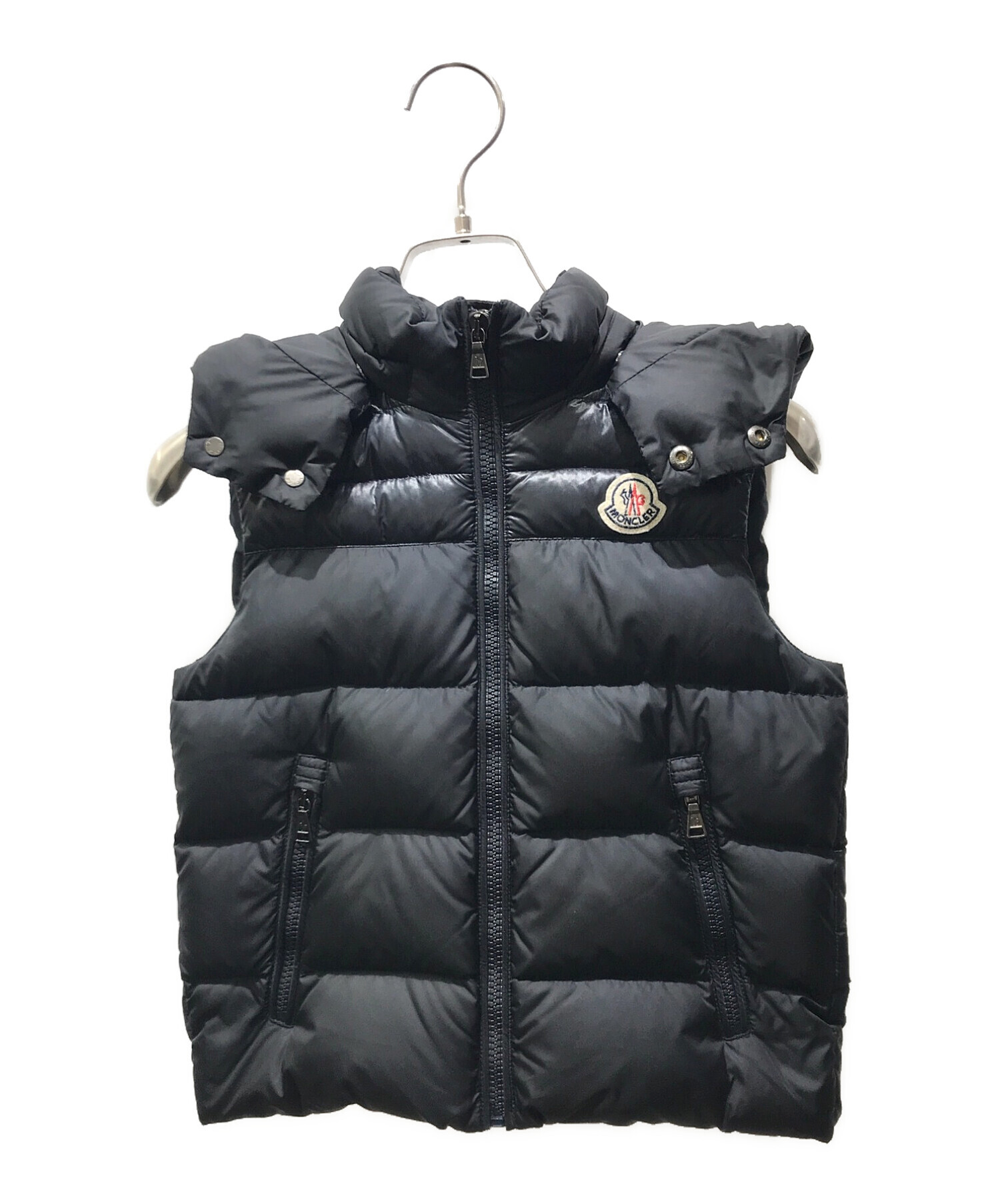 本物MONCLERモンクレール DUPRES デュプレス ダウンベストブラック黒 中古・古着通販】MONCLER (モンクレール) DUPRES GILET BLACK DOWN