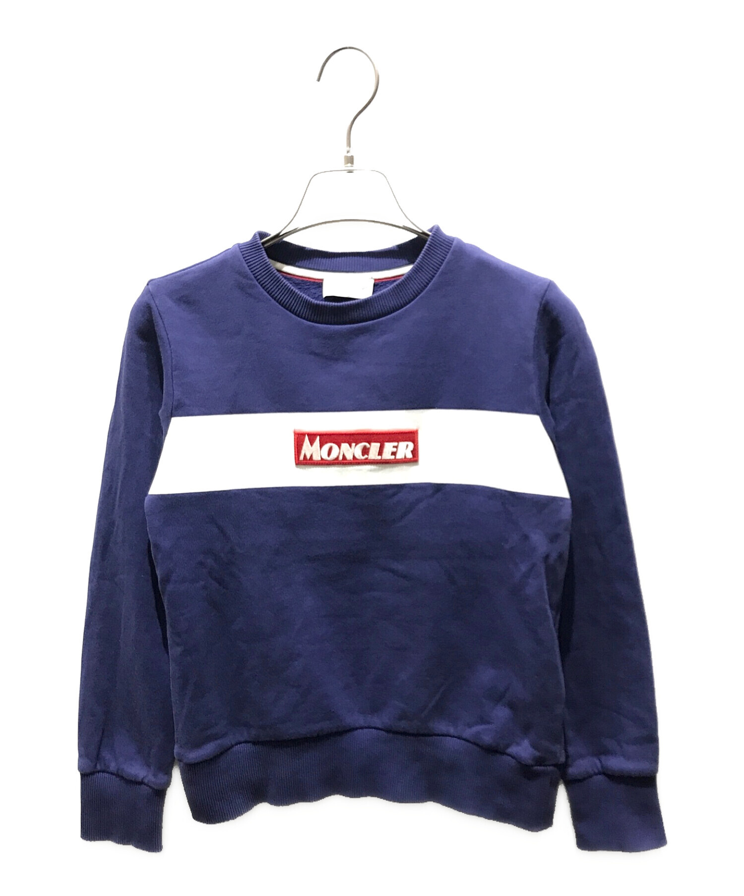 中古・古着通販】MONCLER (モンクレール) BOXロゴワッペン付 クルー  