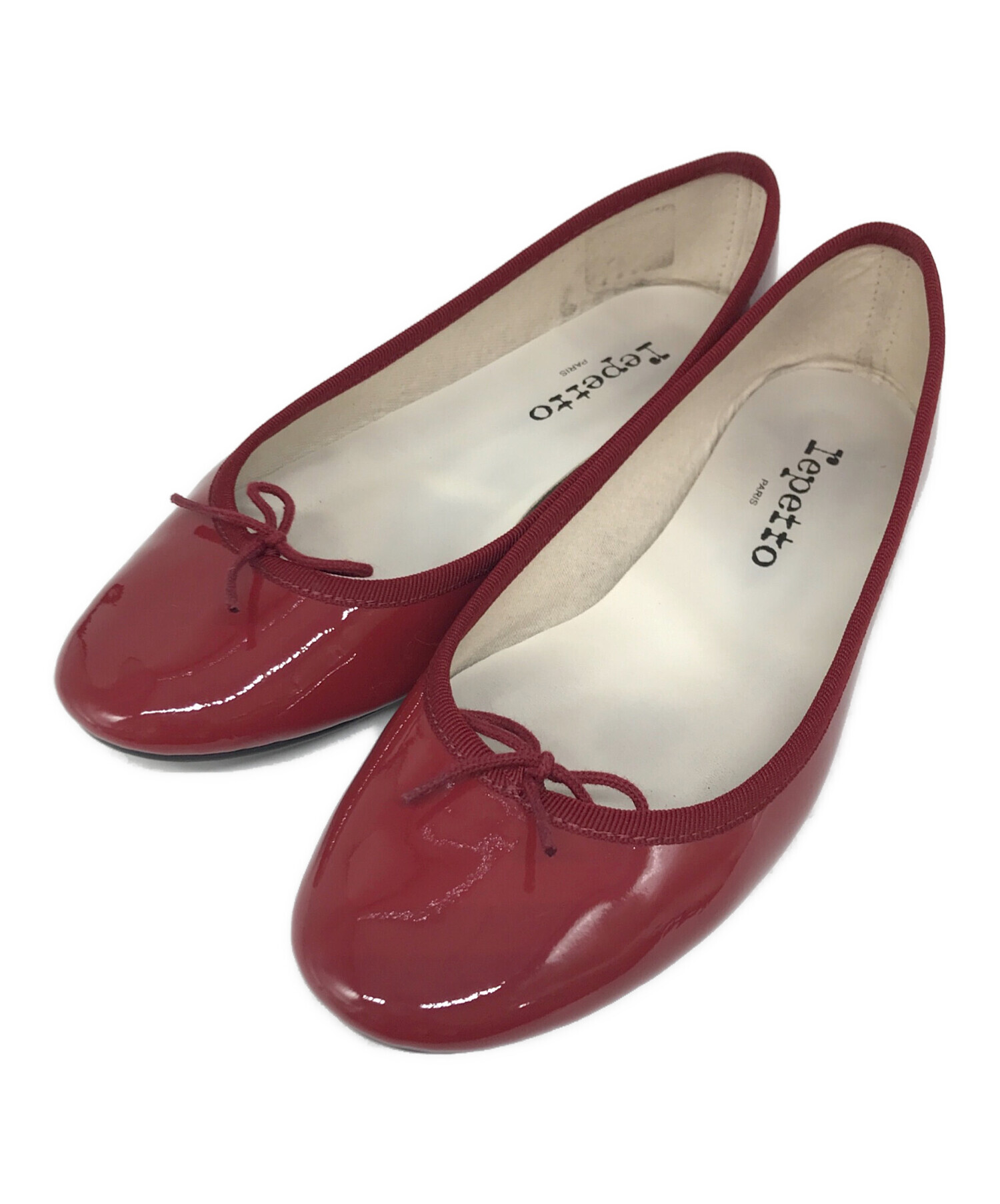 中古・古着通販】repetto (レペット) エナメルパンプス レッド サイズ 