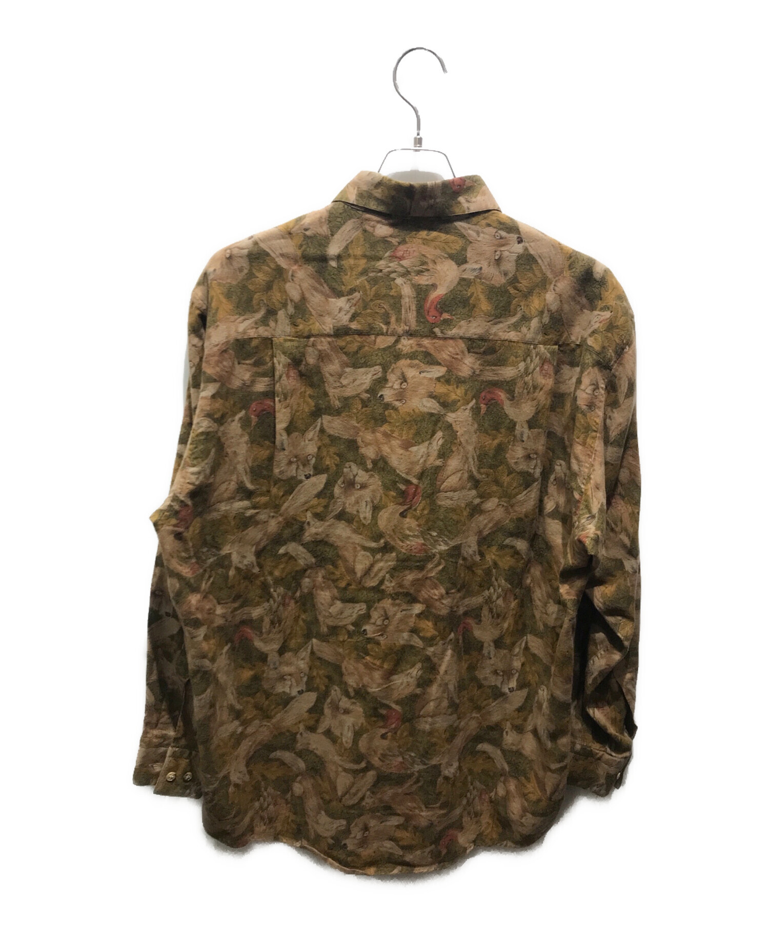 中古・古着通販】GIVENCHY (ジバンシィ) 総柄シャツ ブラウン サイズ:M 