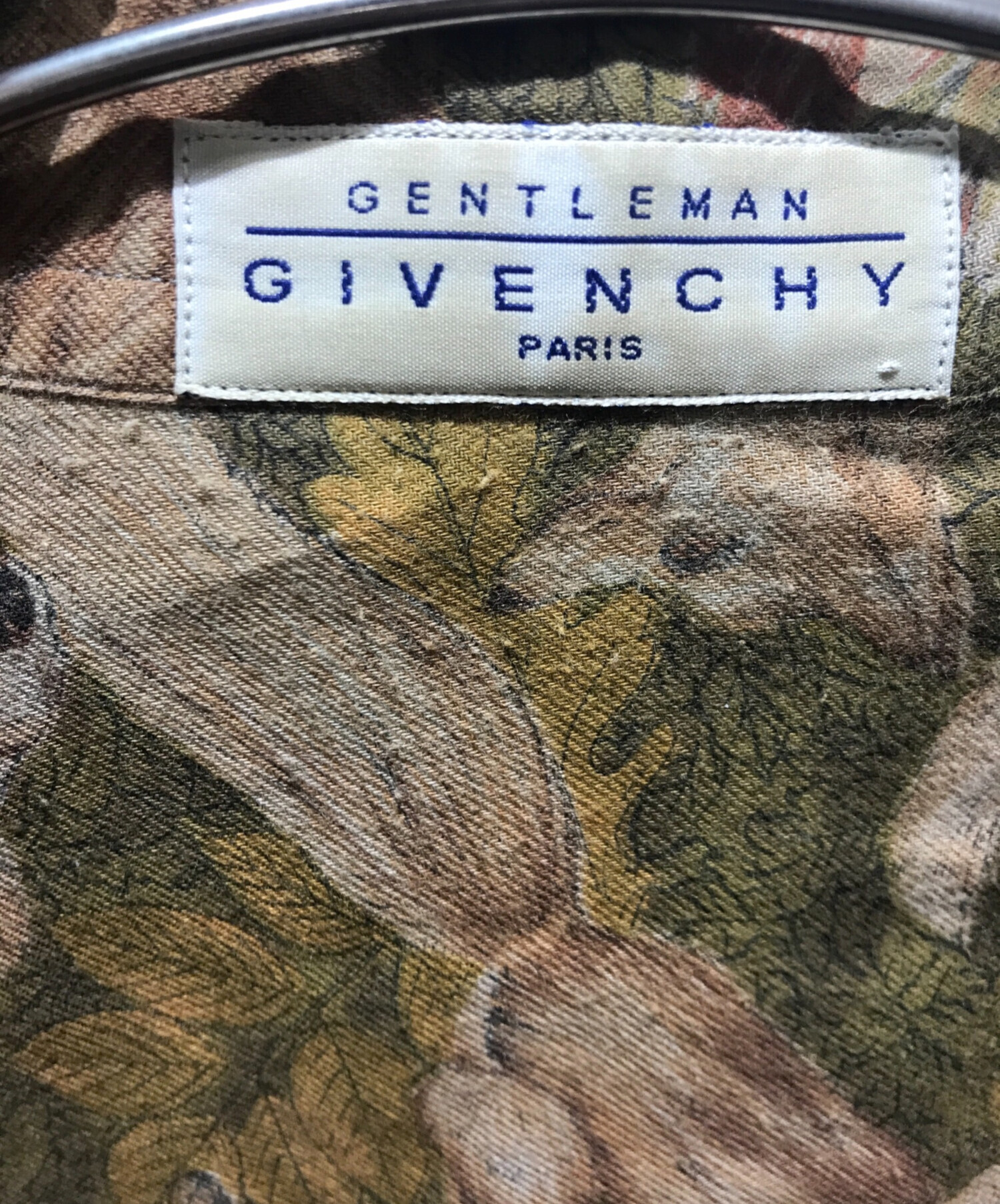 中古・古着通販】GIVENCHY (ジバンシィ) 総柄シャツ ブラウン サイズ:M 