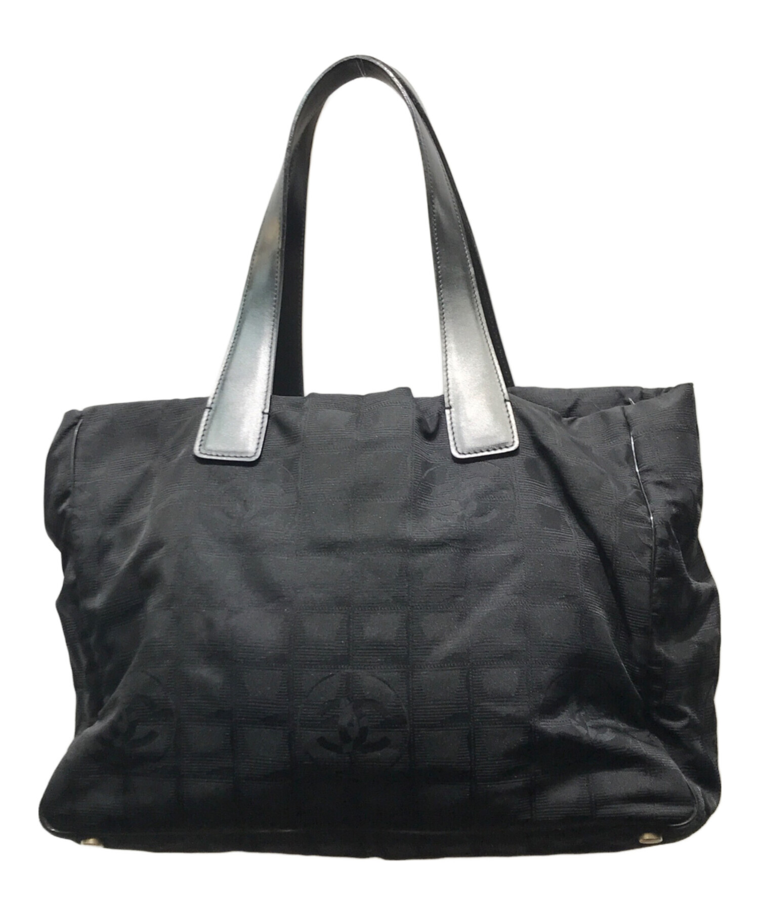 中古・古着通販】CHANEL (シャネル) ナイロントートバッグ ブラック 