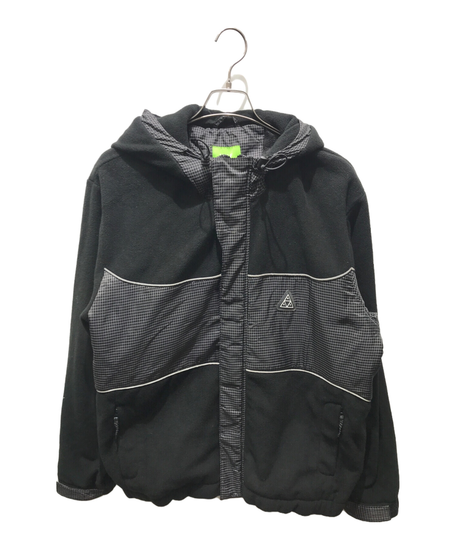中古・古着通販】HUF (ハフ) ポーラーフリースジャケット ブラック 
