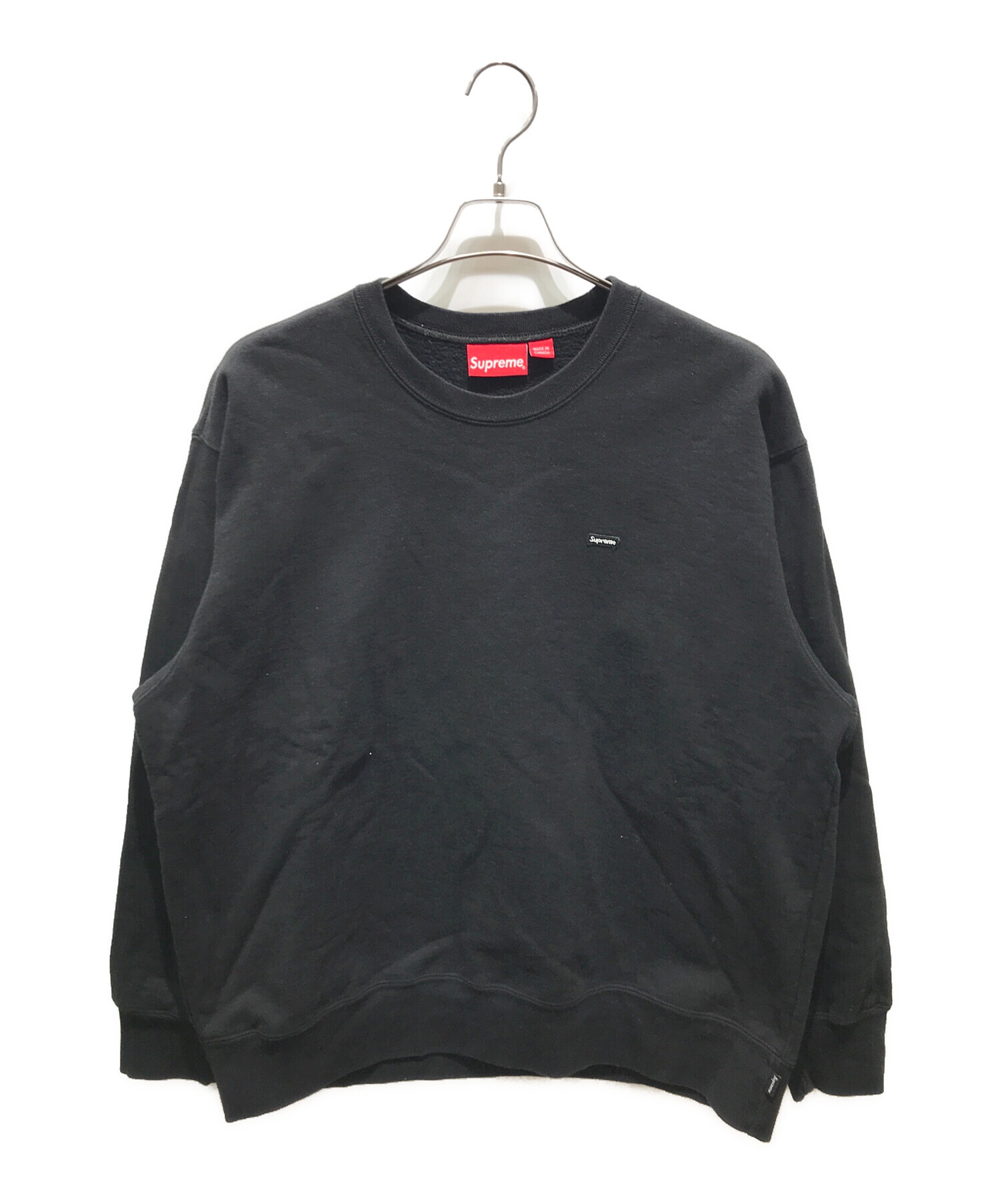 中古・古着通販】SUPREME (シュプリーム) small box crewneck ブラック 