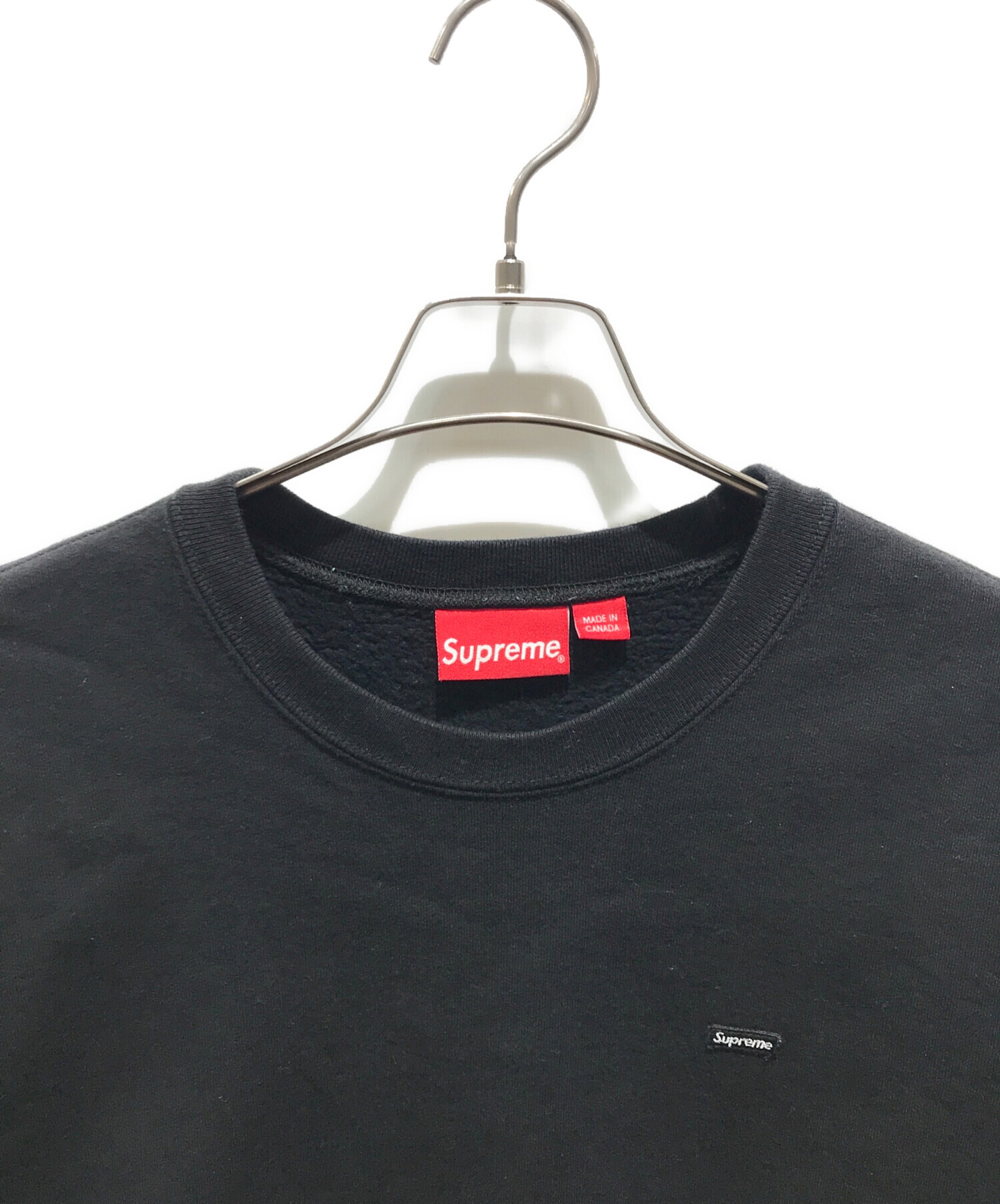中古・古着通販】SUPREME (シュプリーム) small box crewneck ブラック 