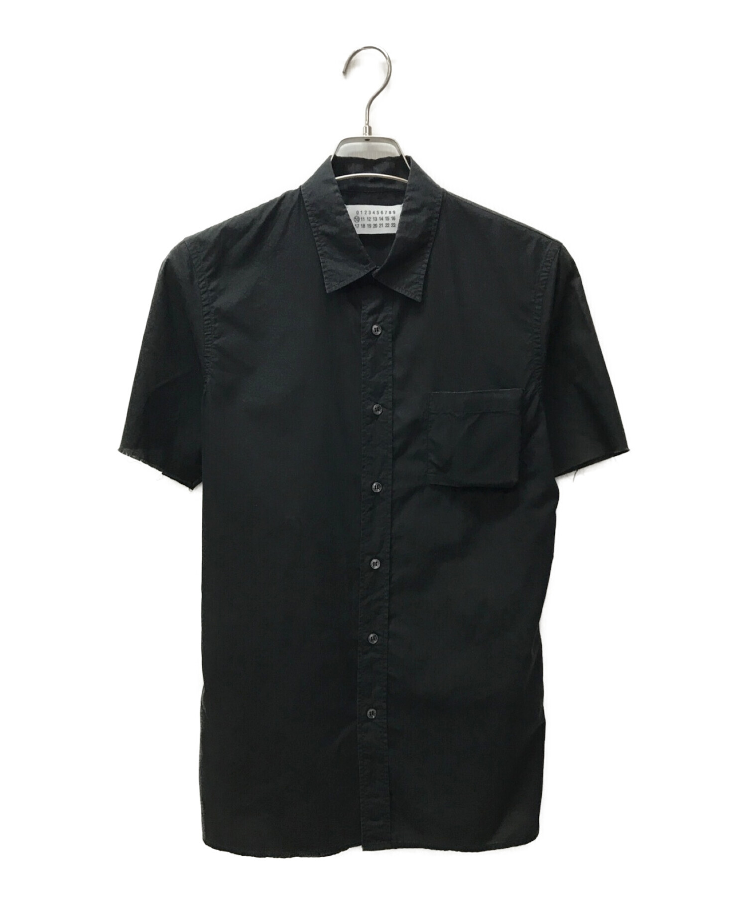 Maison Martin Margiela (メゾンマルタンマルジェラ) ギミックポケットシャツ ブラック サイズ:44