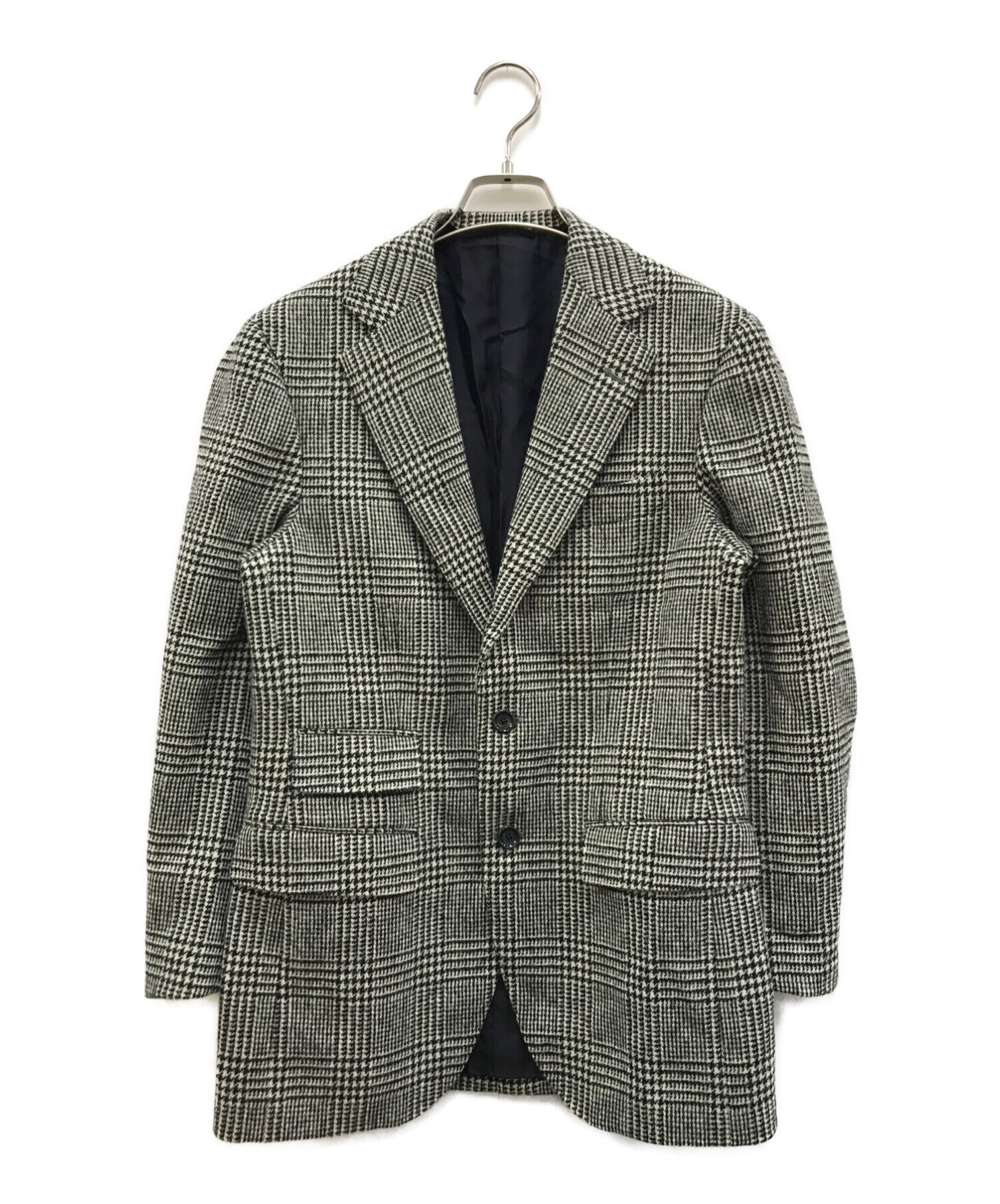 BEAMS F ビームスエフ テーラードジャケット グレンチェック グレー M 