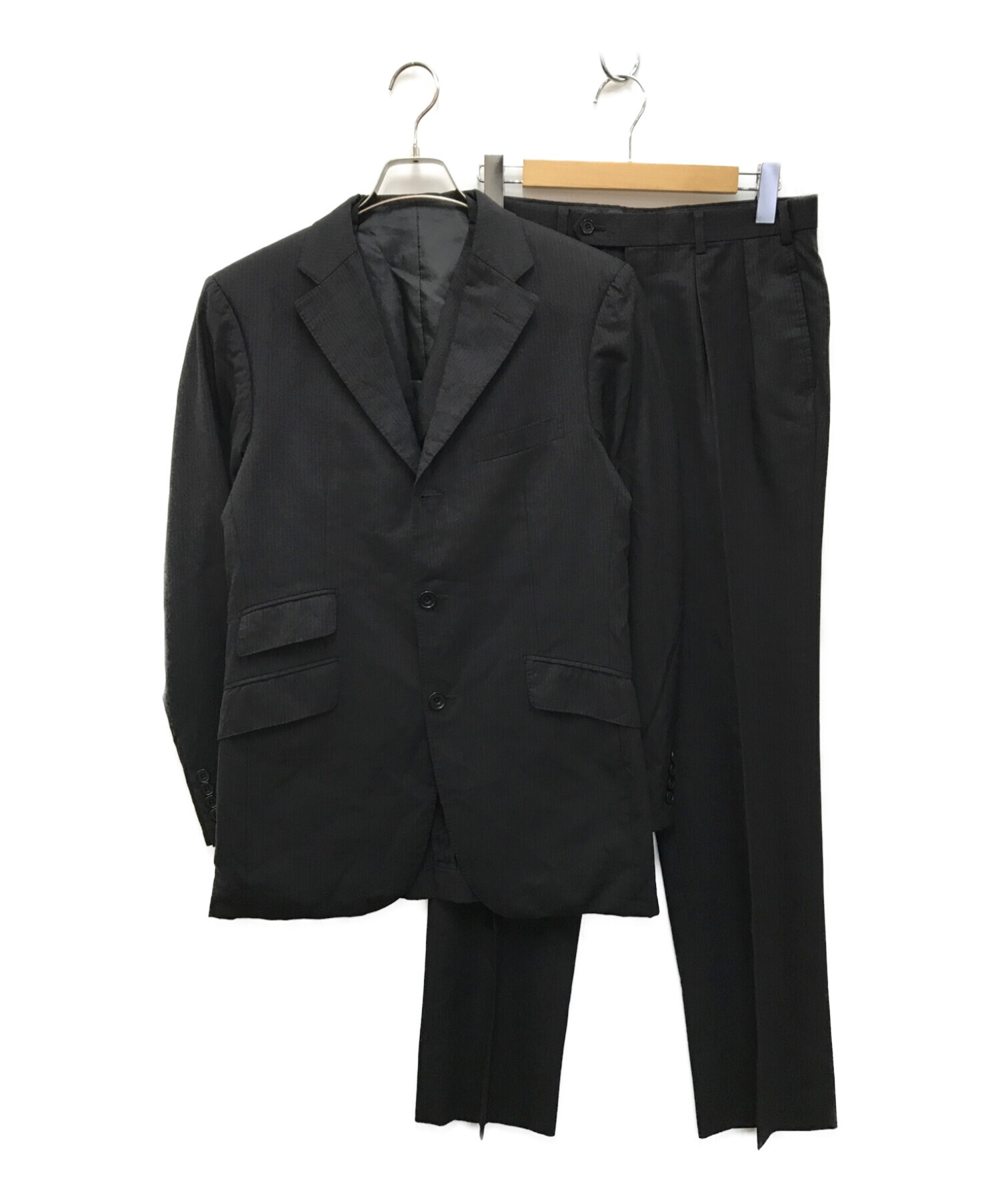 BURBERRY BLACK LABEL (バーバリーブラックレーベル) 3ピーススーツ ブラック サイズ:40Ｒ