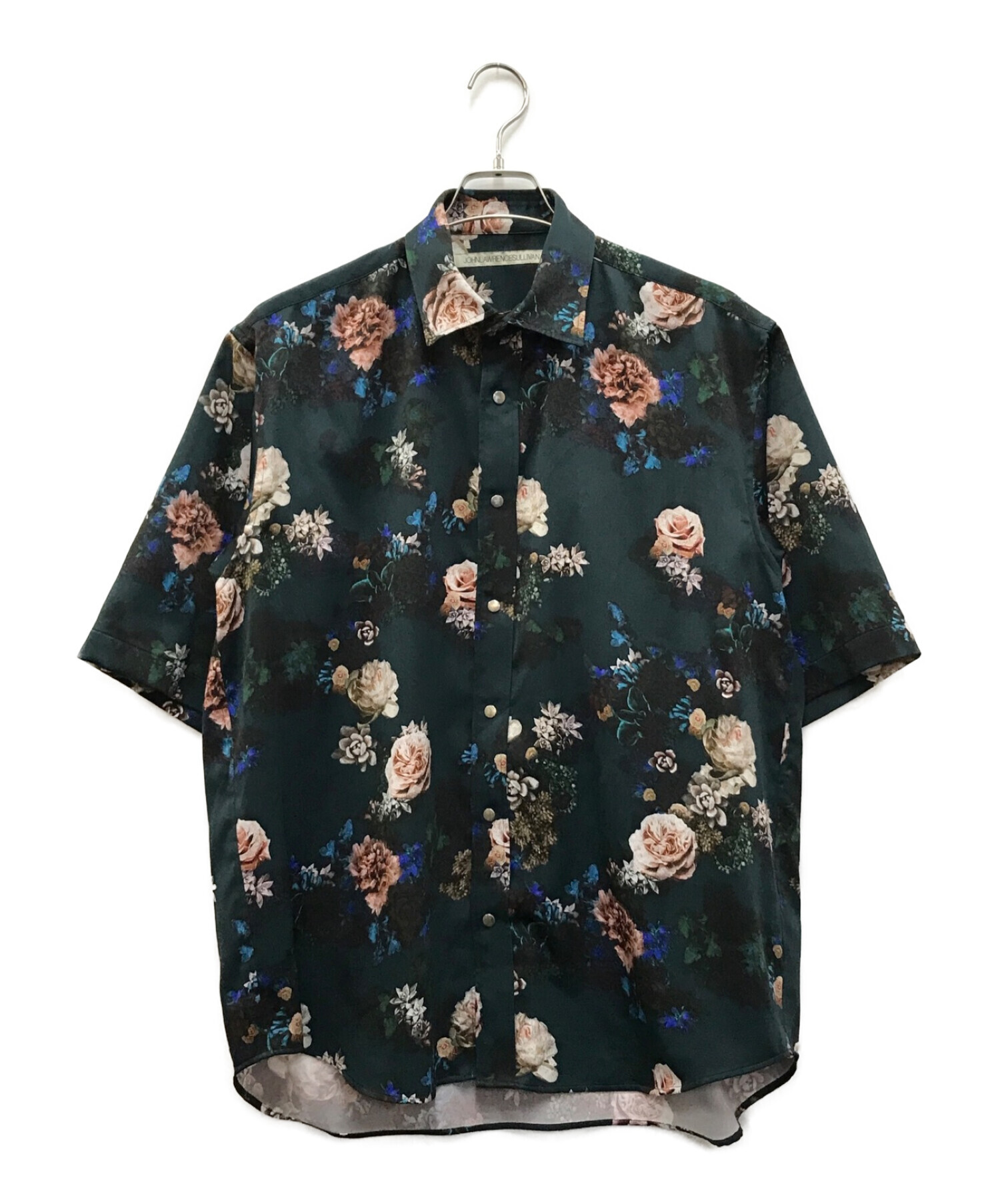 JOHN LAWRENCE SULLIVAN総柄Flower S/S Shirt-