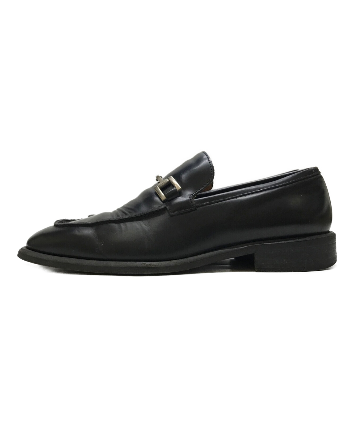 中古・古着通販】GUCCI (グッチ) ビットローファー ブラック サイズ 