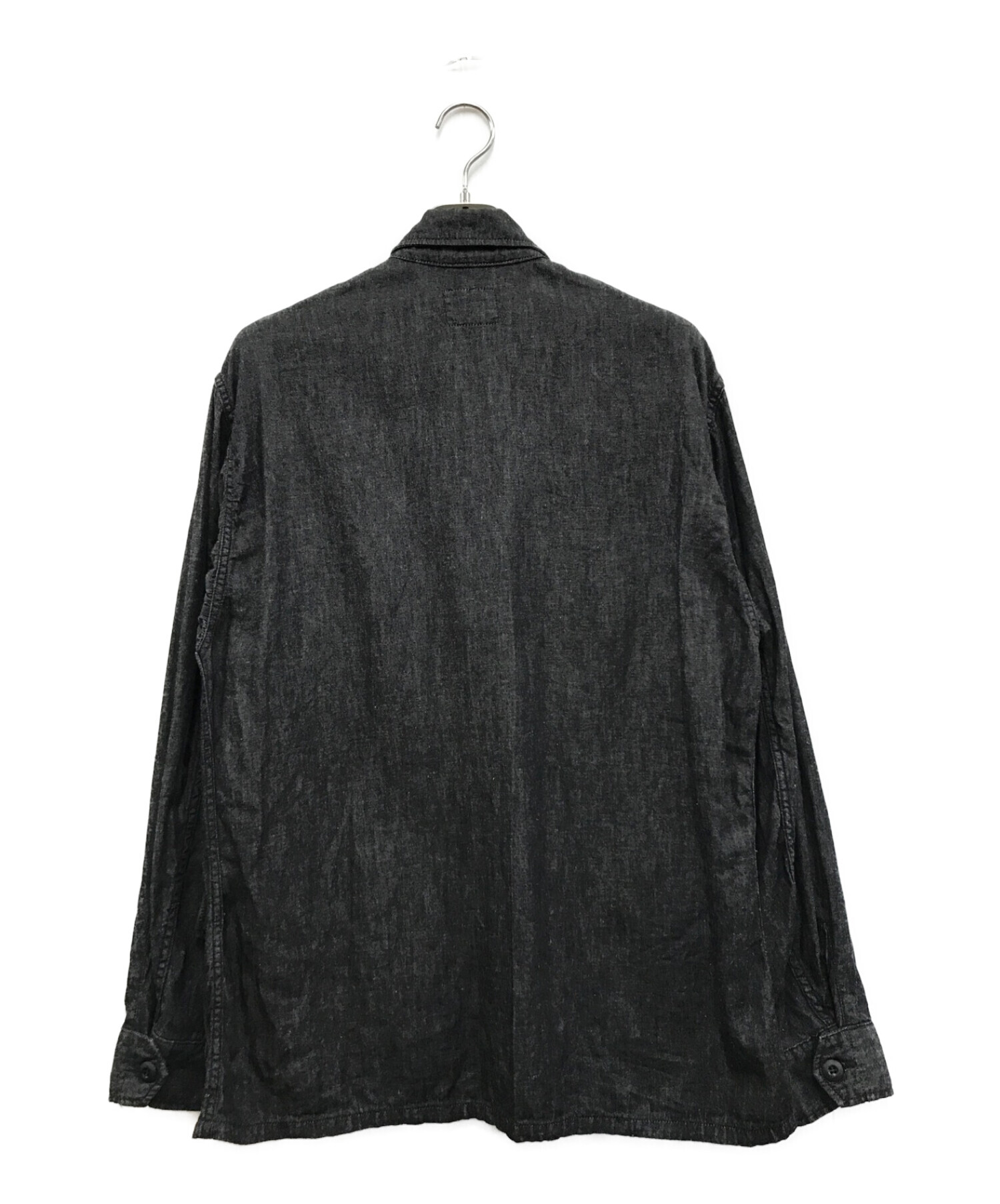 BONCOURA (ボンクラ) リネン混ジャングルファティーグジャケット ブラック サイズ:42