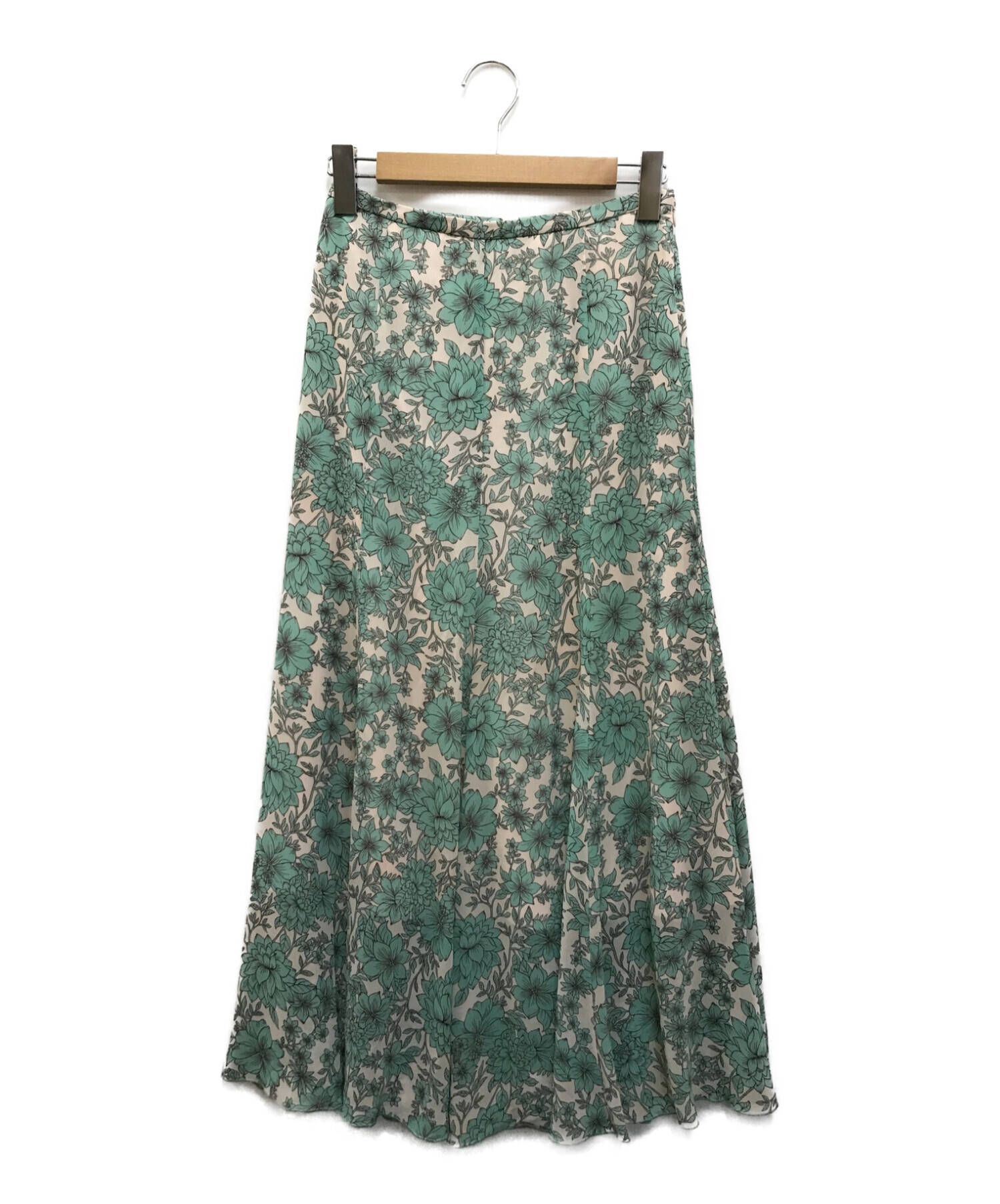 中古・古着通販】ANAYI (アナイ) ボタニカルシフォンプリント フレア 