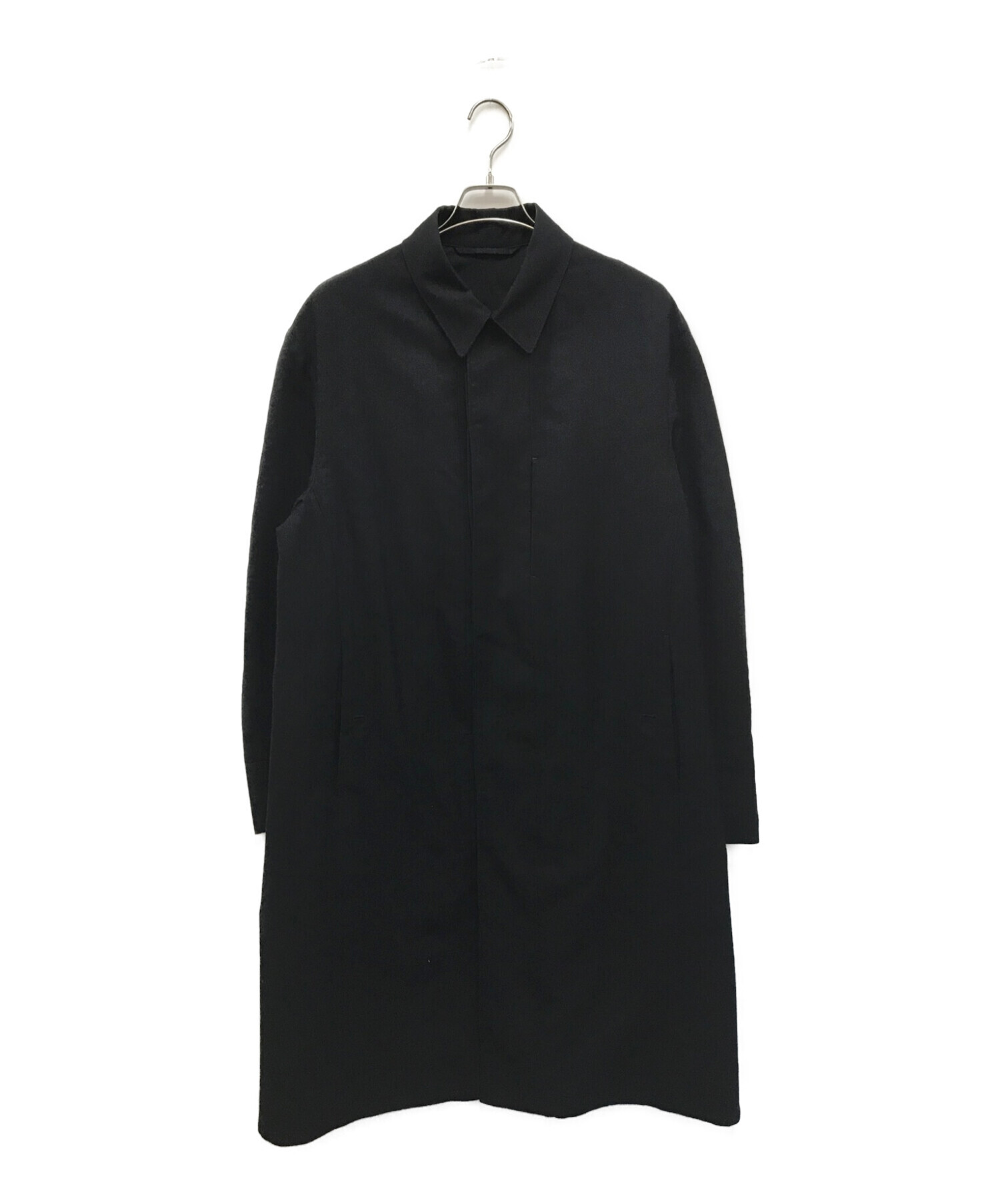 LEMAIRE (ルメール) ウールステンカラーコート ブラック サイズ:SIZE46